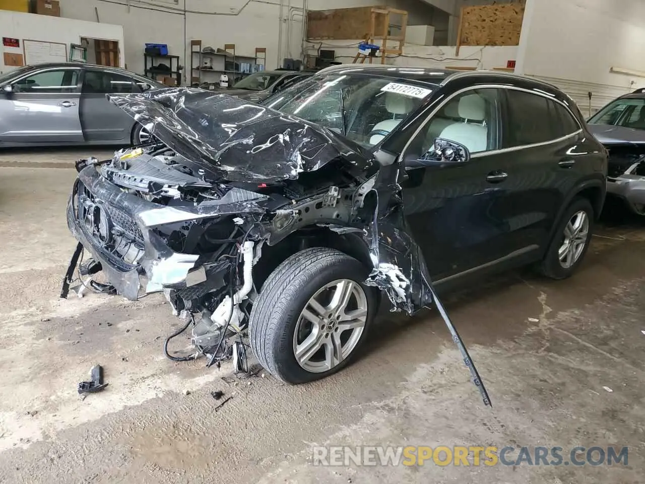 1 Photograph of a damaged car W1N4N4HB5NJ381337 MERCEDES-BENZ GLA-CLASS 2022