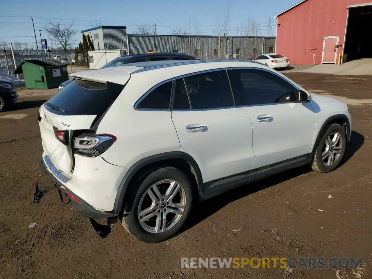 3 Photograph of a damaged car W1N4N4HB9NJ396536 MERCEDES-BENZ GLA-CLASS 2022