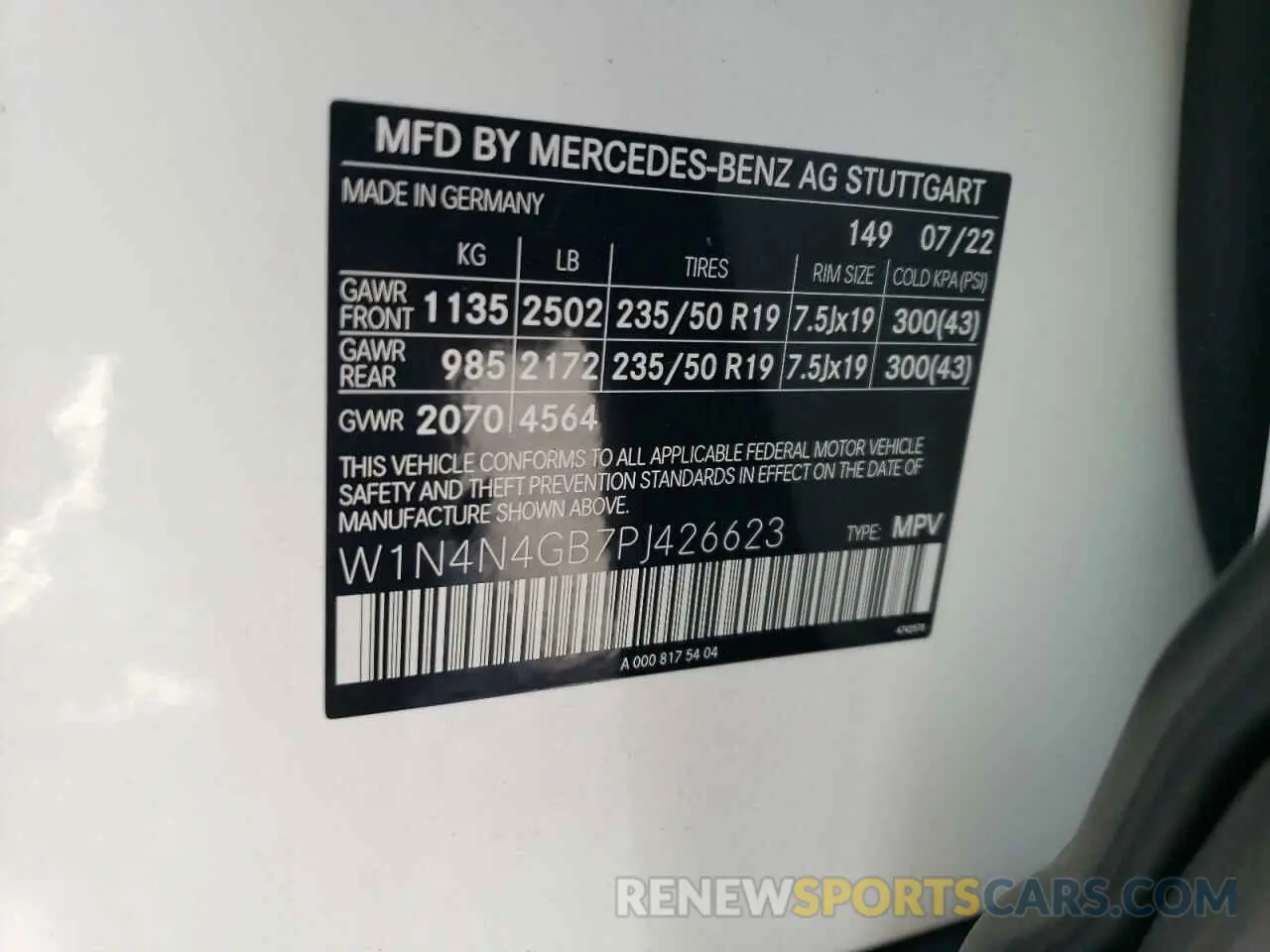 12 Photograph of a damaged car W1N4N4GB7PJ426623 MERCEDES-BENZ GLA-CLASS 2023