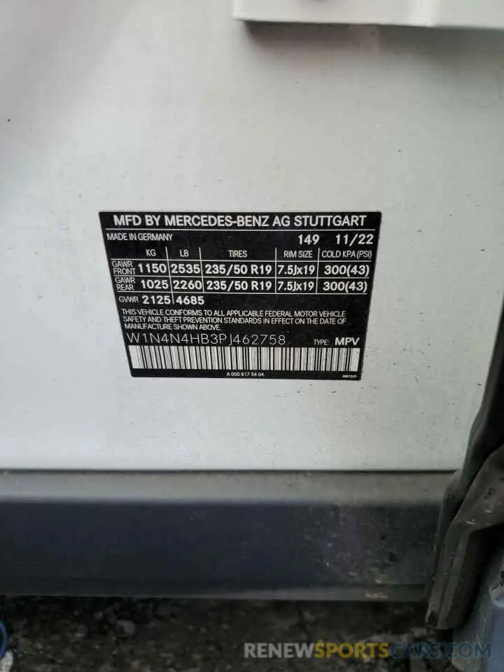 16 Фотография поврежденного автомобиля W1N4N4HB3PJ462758 MERCEDES-BENZ GLA-CLASS 2023