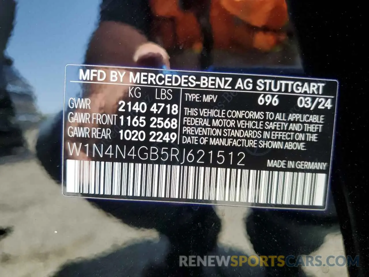 14 Photograph of a damaged car W1N4N4GB5RJ621512 MERCEDES-BENZ GLA-CLASS 2024