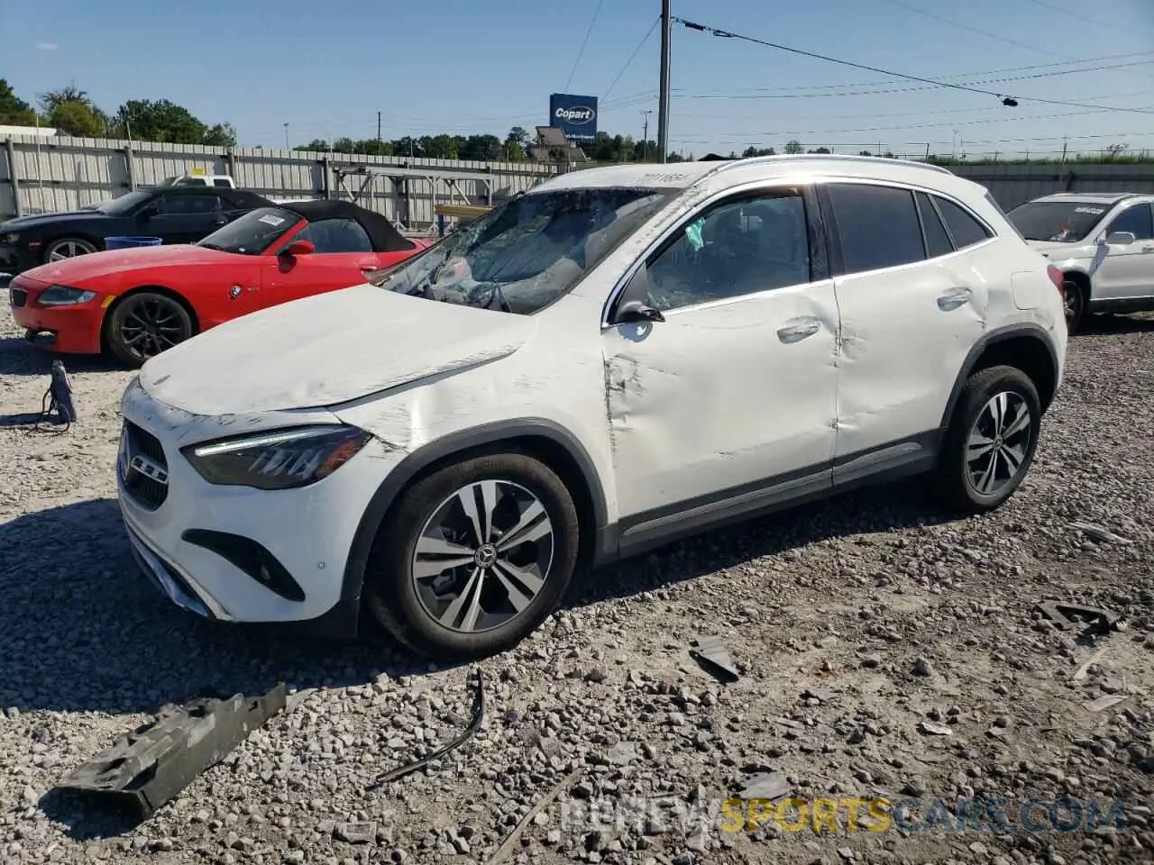 1 Photograph of a damaged car W1N4N4HB5RJ617958 MERCEDES-BENZ GLA-CLASS 2024