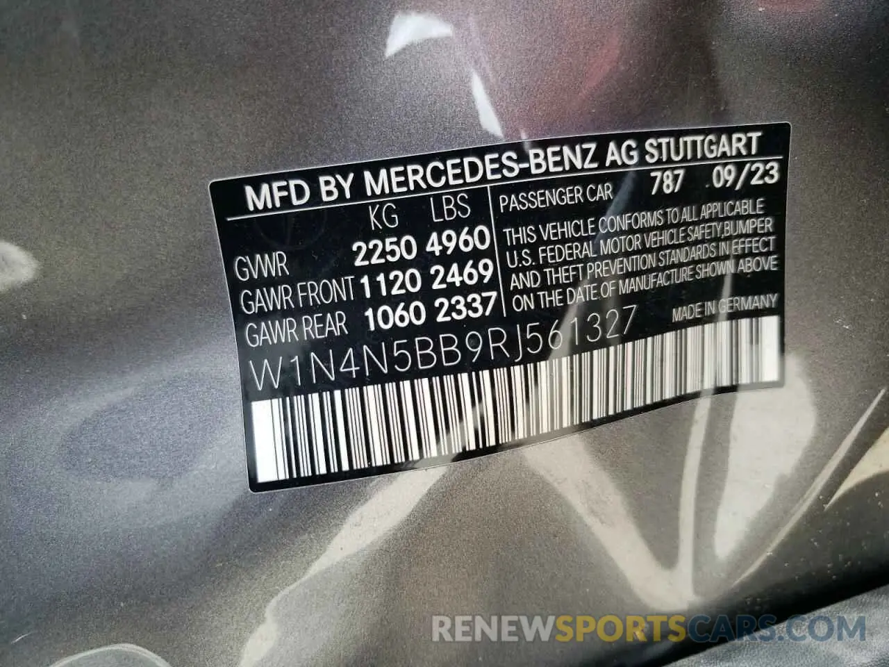 13 Photograph of a damaged car W1N4N5BB9RJ561327 MERCEDES-BENZ GLA-CLASS 2024