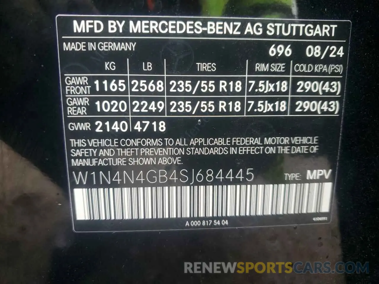 13 Фотография поврежденного автомобиля W1N4N4GB4SJ684445 MERCEDES-BENZ GLA-CLASS 2025