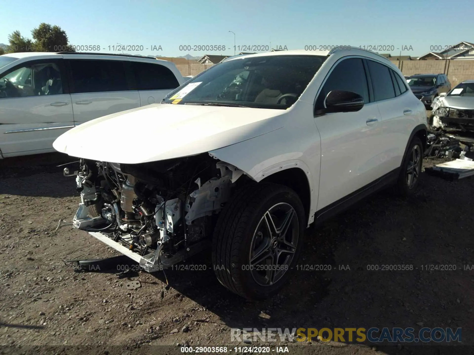 2 Photograph of a damaged car W1N4N4GB1MJ144232 MERCEDES-BENZ GLA250 2021