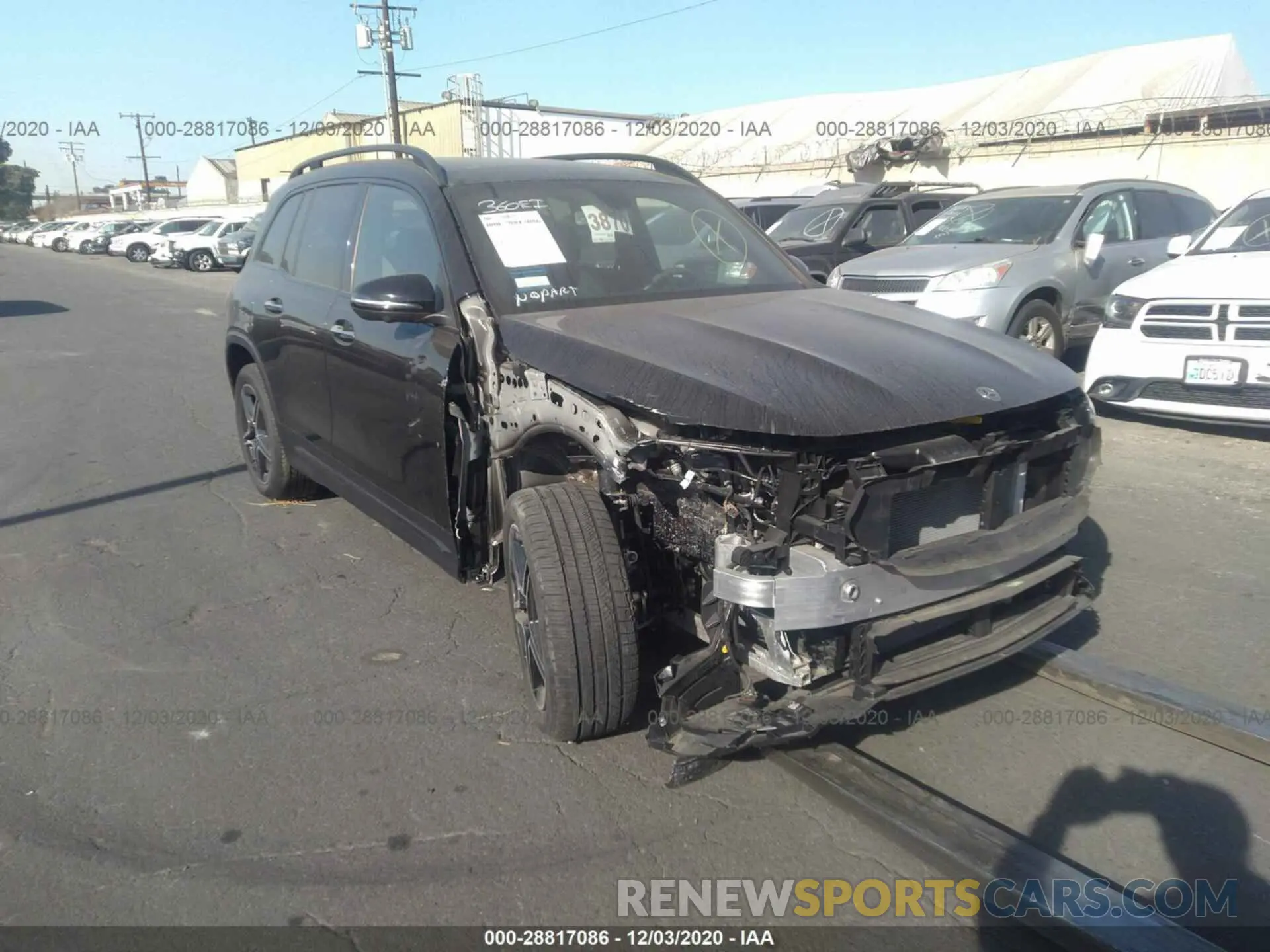 1 Photograph of a damaged car W1N4M4GB0LW041579 MERCEDES-BENZ GLB 2020
