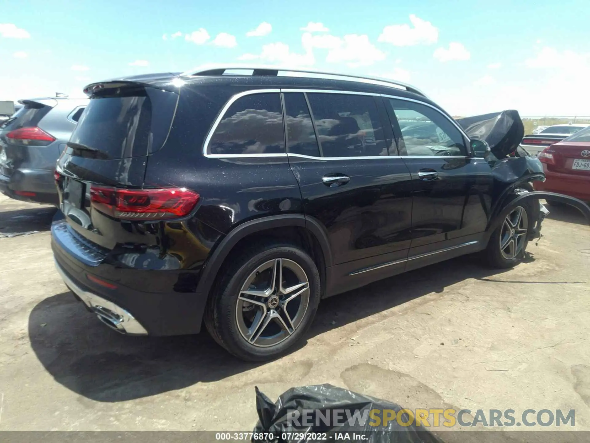 4 Фотография поврежденного автомобиля W1N4M4GB7MW112066 MERCEDES-BENZ GLB 2021