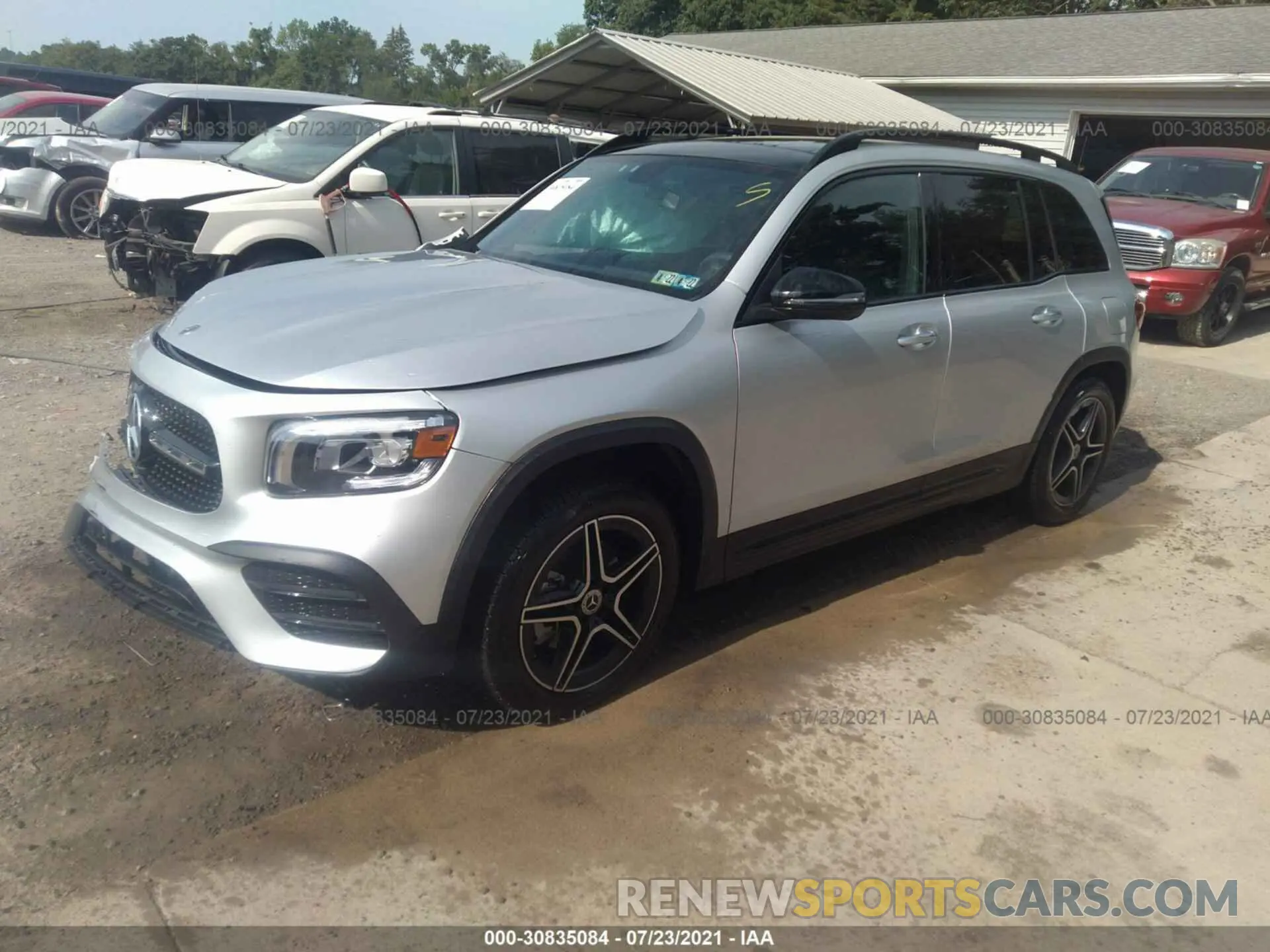 2 Photograph of a damaged car W1N4M4HB3MW116209 MERCEDES-BENZ GLB 2021