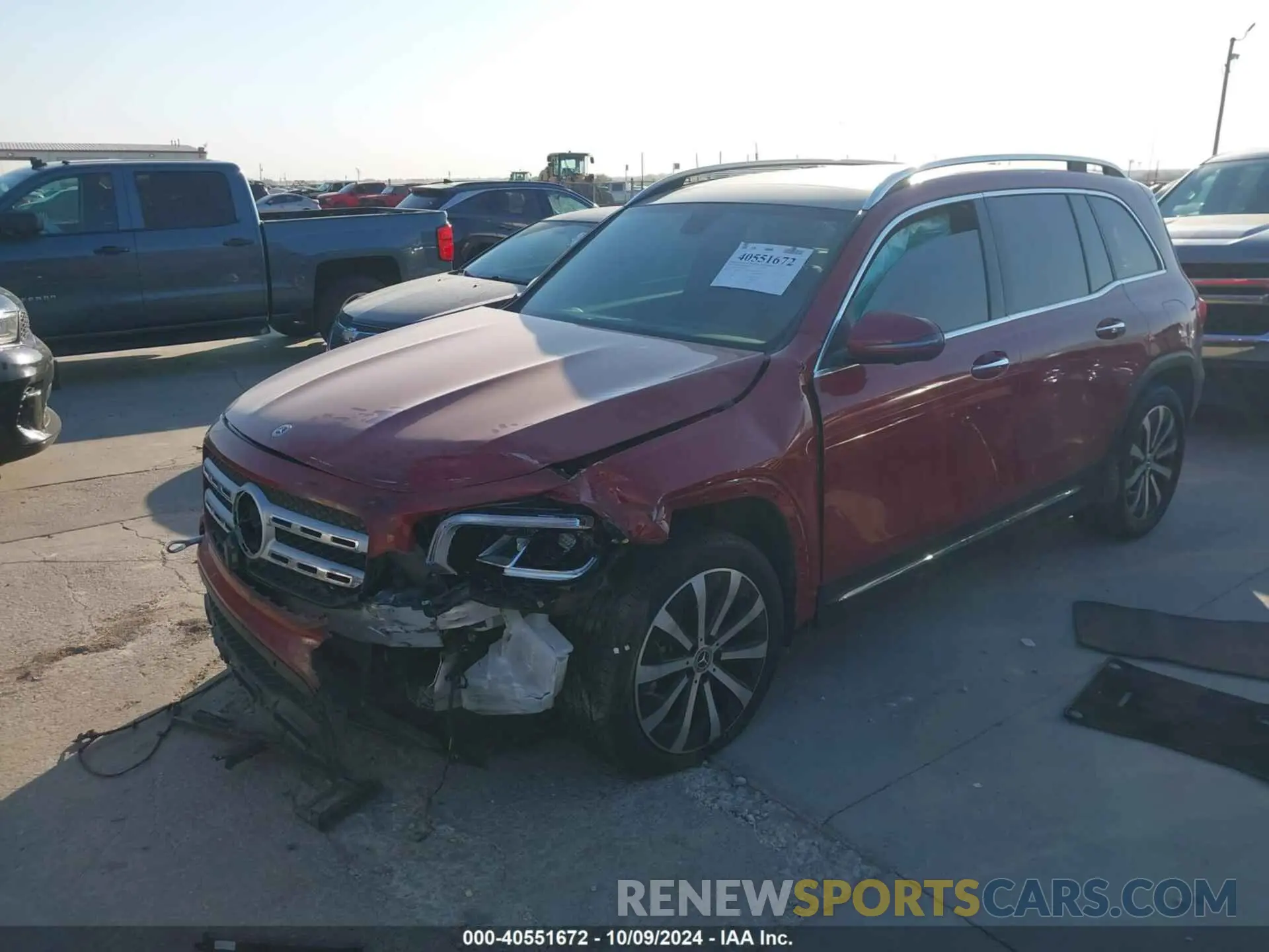 2 Фотография поврежденного автомобиля W1N4M4GB4LW050527 MERCEDES-BENZ GLB 250 2020