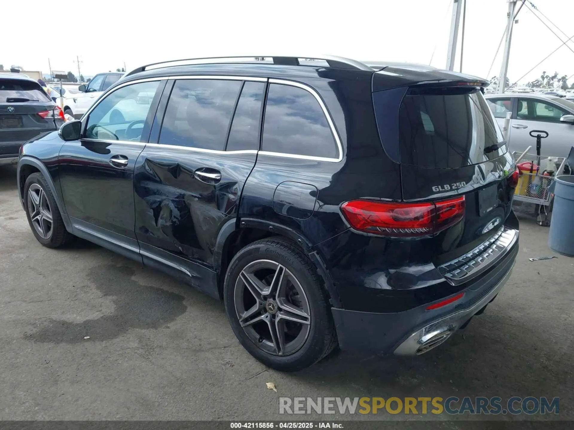3 Фотография поврежденного автомобиля W1N4M4GB5LW020355 MERCEDES-BENZ GLB 250 2020