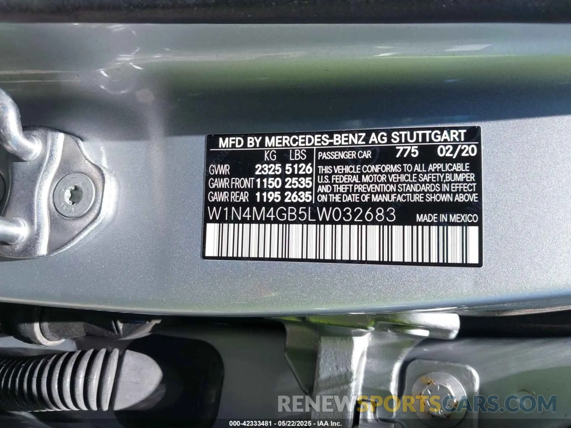 9 Photograph of a damaged car W1N4M4GB5LW032683 MERCEDES-BENZ GLB 250 2020