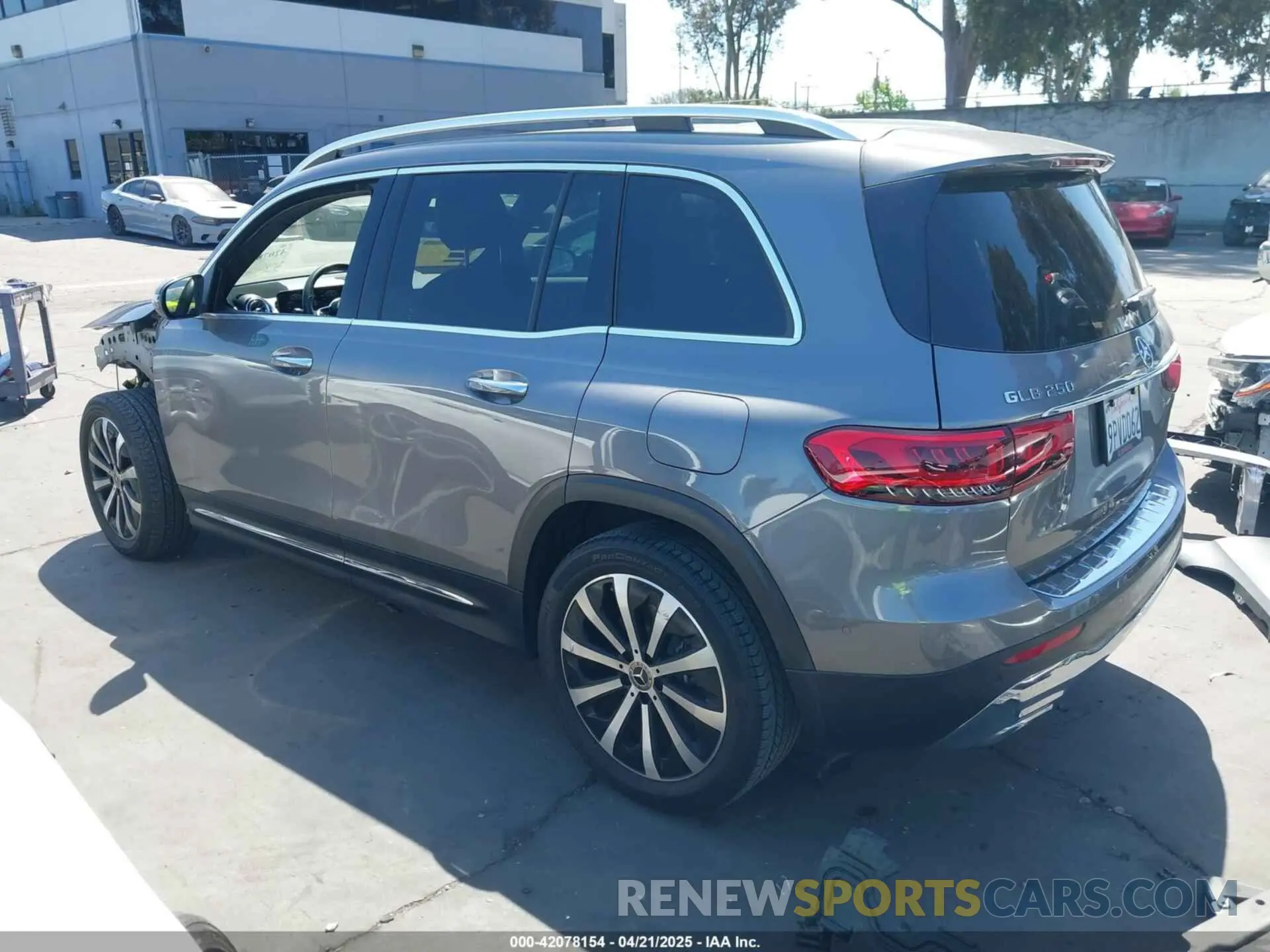 3 Фотография поврежденного автомобиля W1N4M4GB4MW123624 MERCEDES-BENZ GLB 250 2021