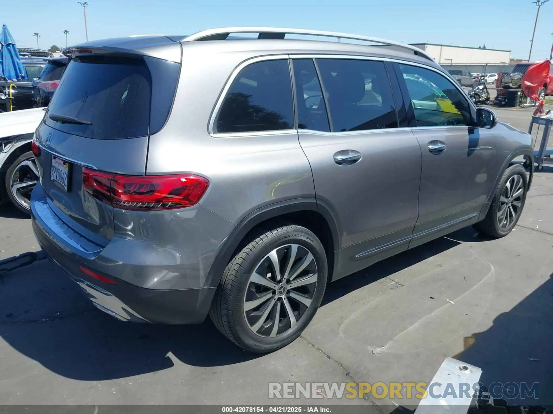 4 Фотография поврежденного автомобиля W1N4M4GB4MW123624 MERCEDES-BENZ GLB 250 2021