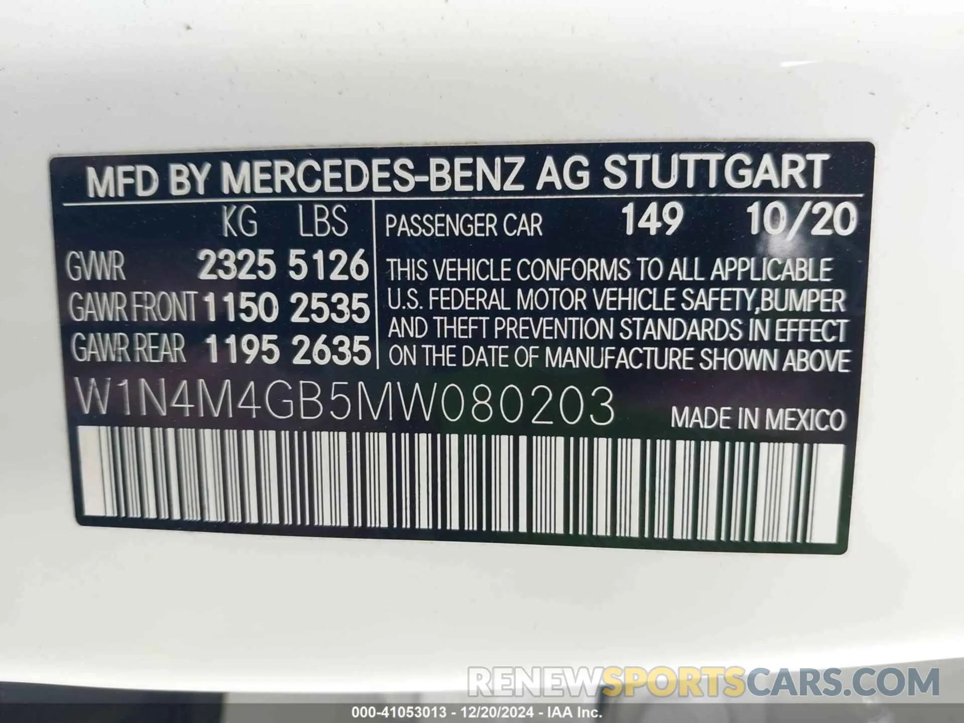 9 Photograph of a damaged car W1N4M4GB5MW080203 MERCEDES-BENZ GLB 250 2021