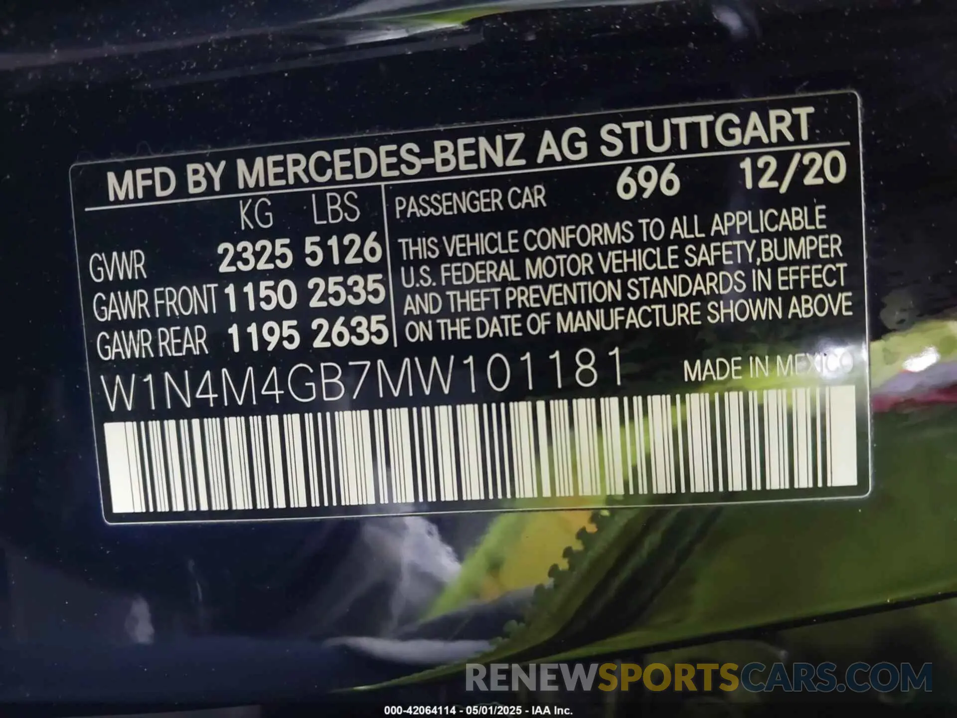 9 Photograph of a damaged car W1N4M4GB7MW101181 MERCEDES-BENZ GLB 250 2021