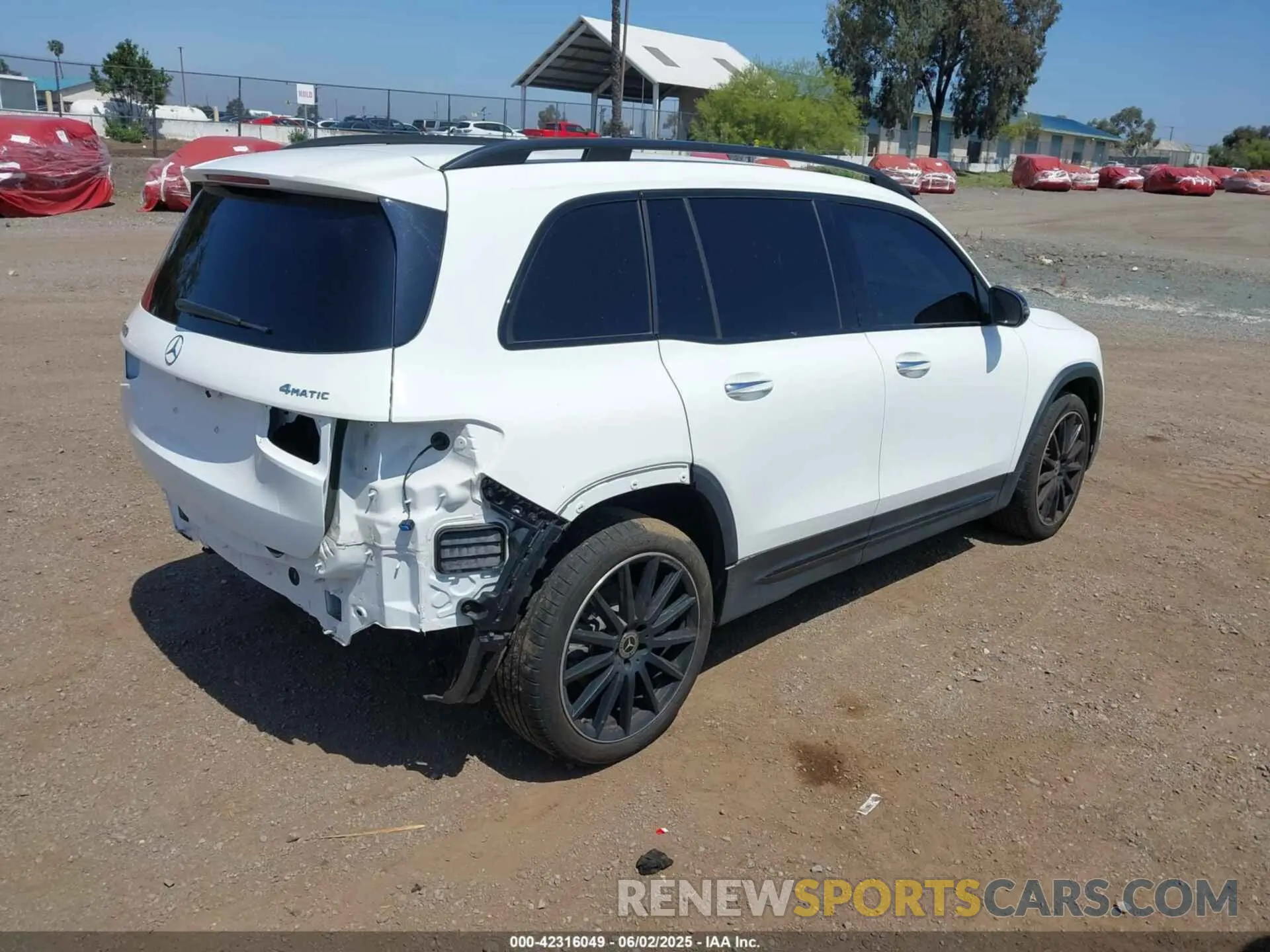 4 Фотография поврежденного автомобиля W1N4M4HB7MW114611 MERCEDES-BENZ GLB 250 2021