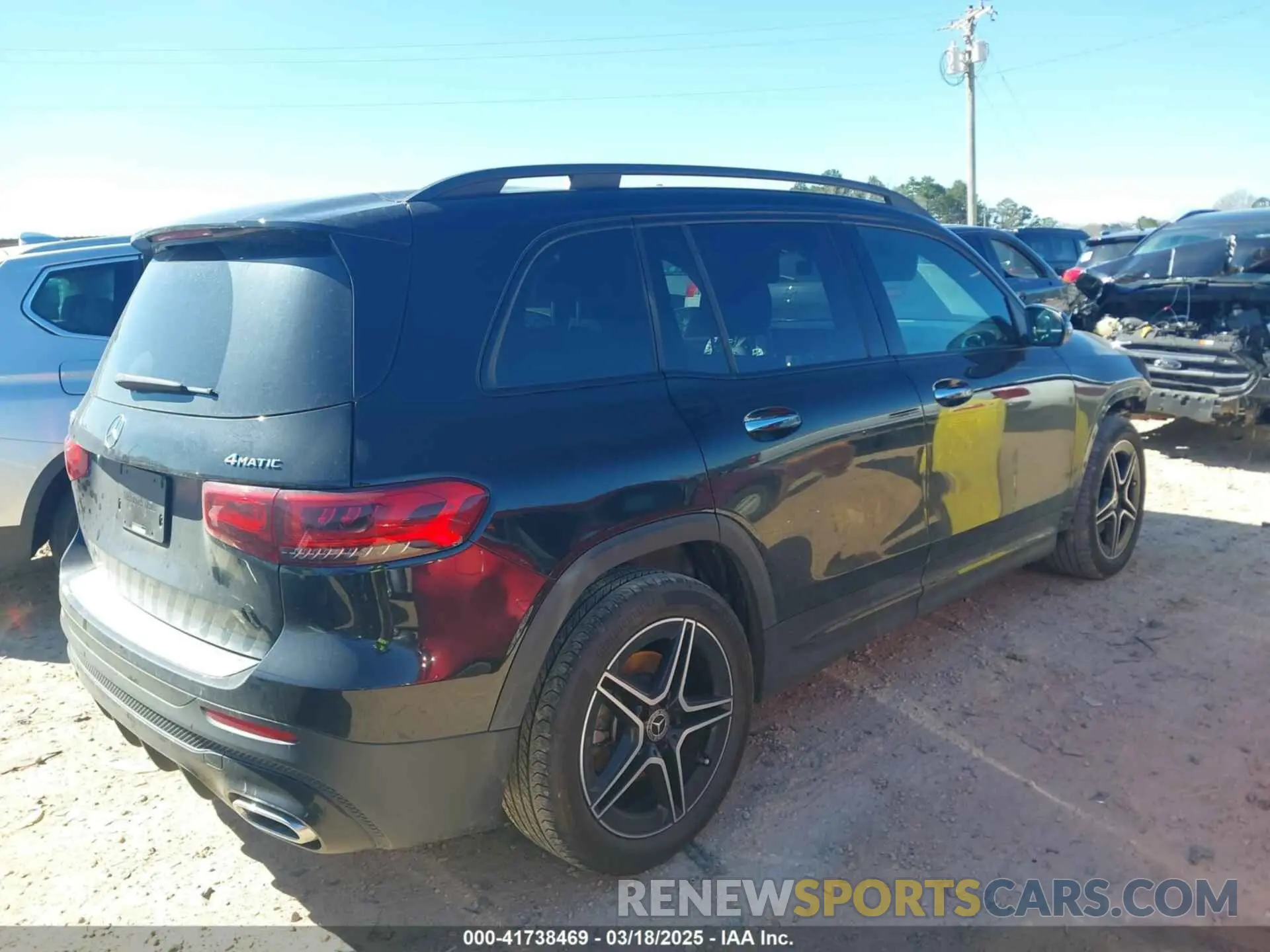 4 Фотография поврежденного автомобиля W1N4M4HB8MW115802 MERCEDES-BENZ GLB 250 2021