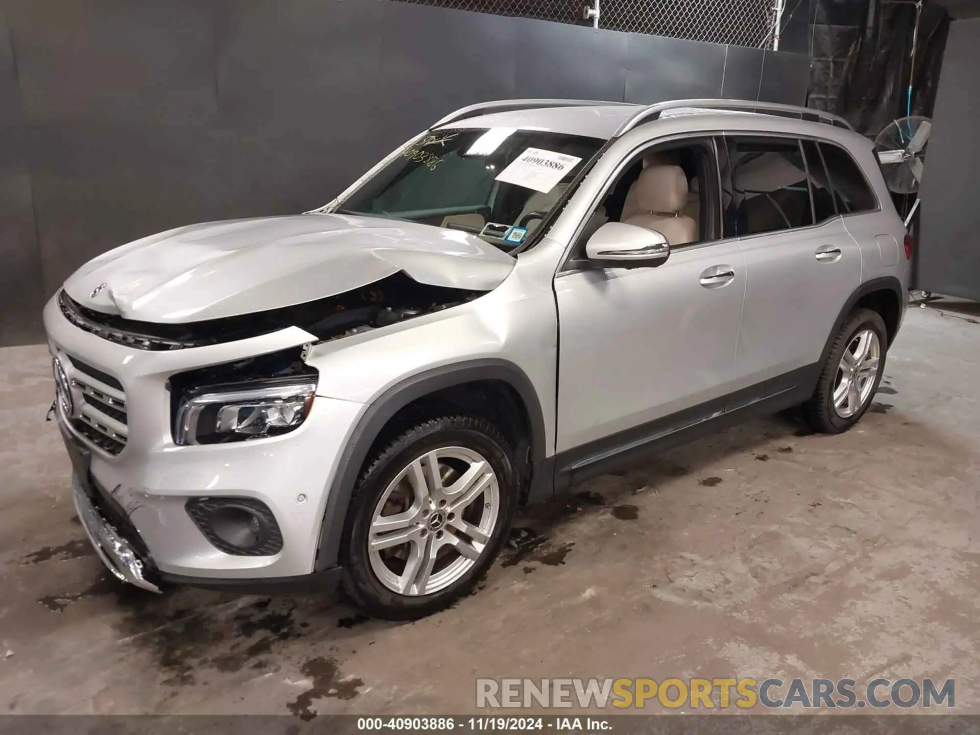 2 Фотография поврежденного автомобиля W1N4M4HB4NW203604 MERCEDES-BENZ GLB 250 2022