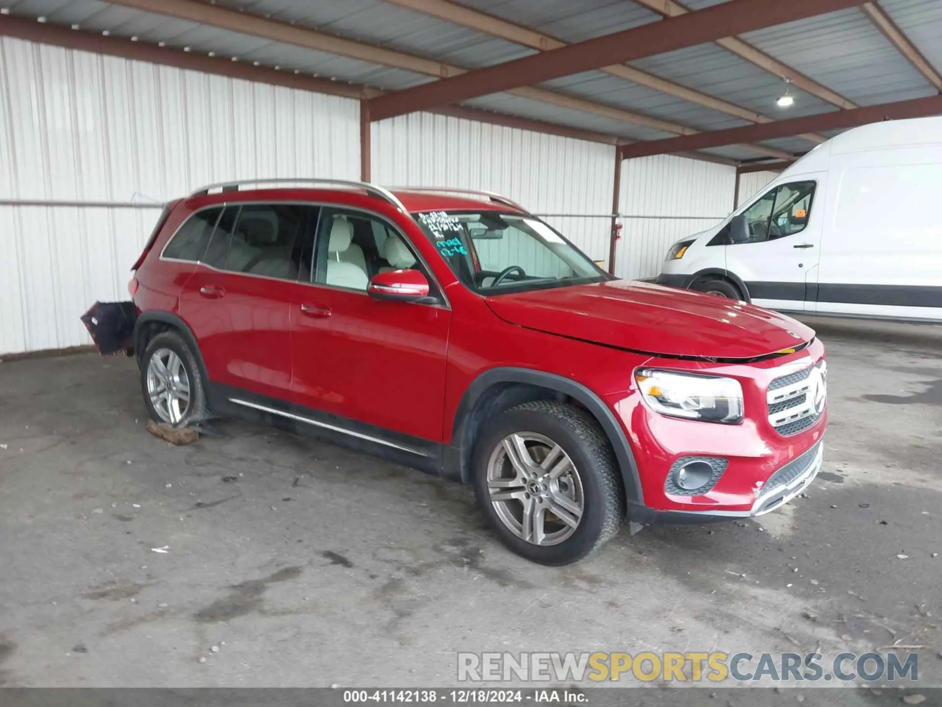 1 Photograph of a damaged car W1N4M4HB8NW182952 MERCEDES-BENZ GLB 250 2022