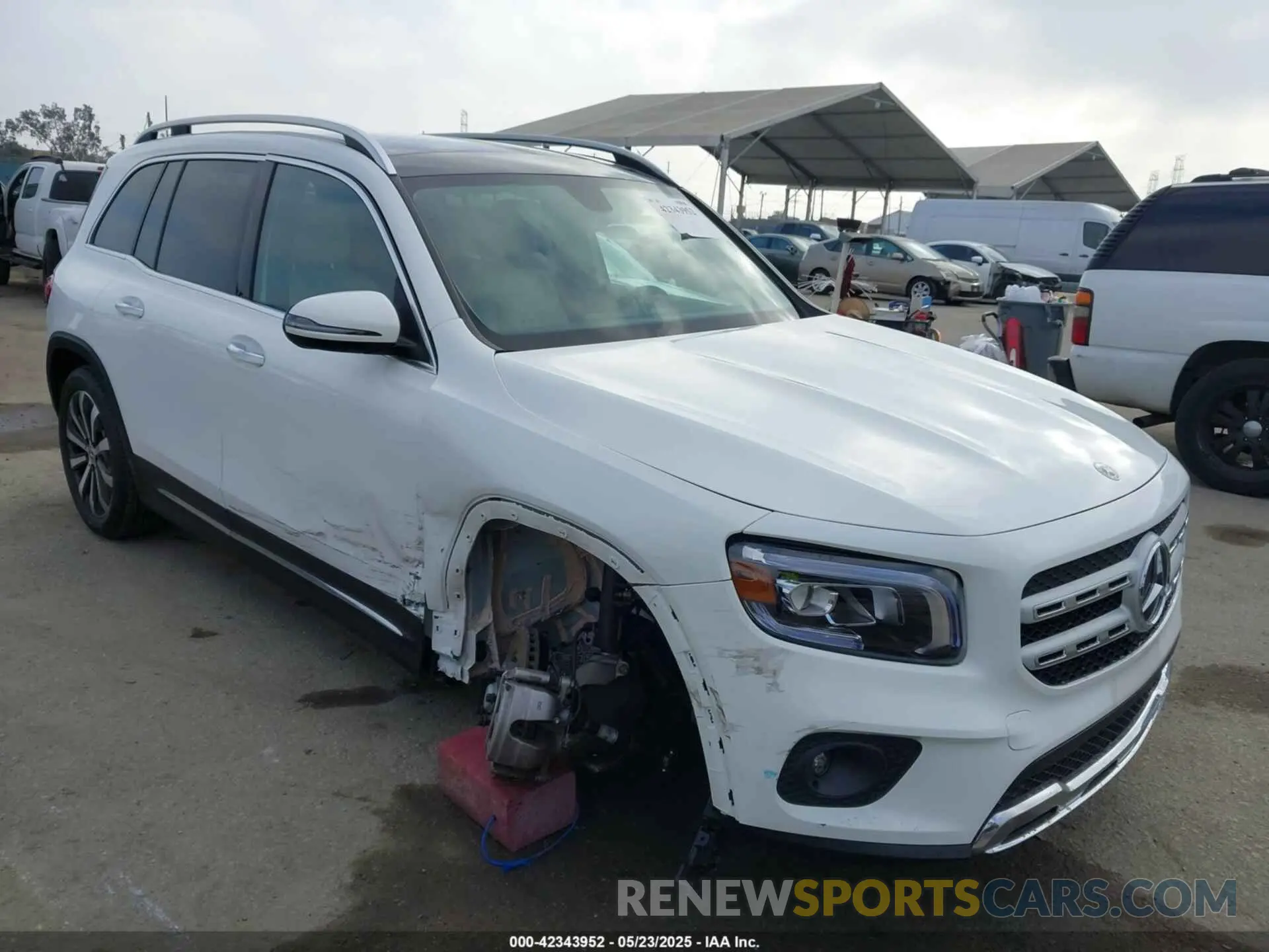 1 Photograph of a damaged car W1N4M4GB6PW262478 MERCEDES-BENZ GLB 250 2023