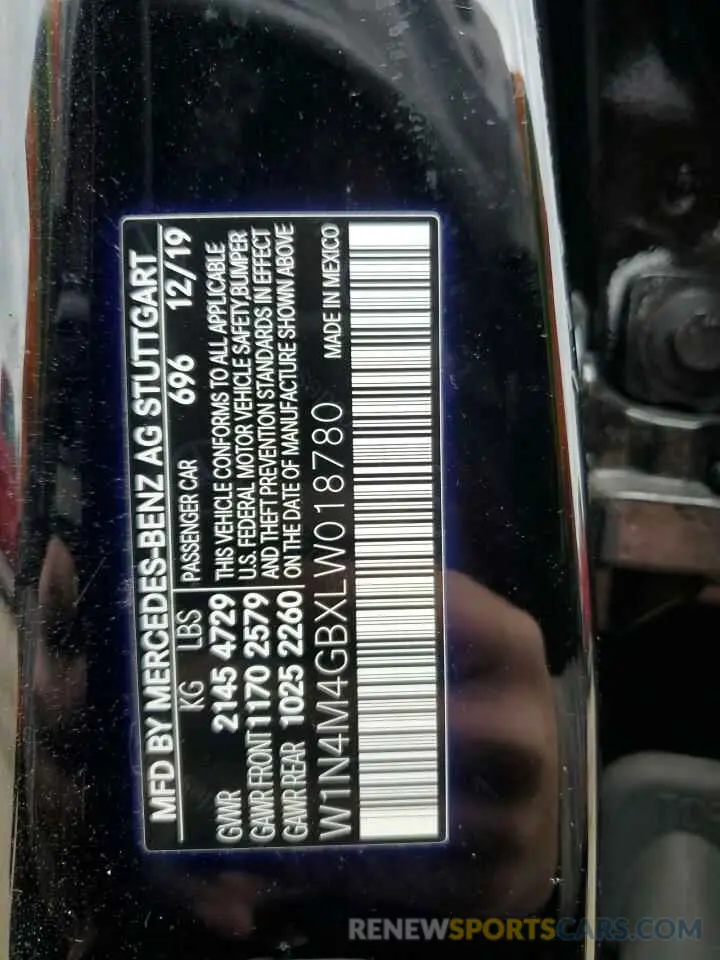 13 Фотография поврежденного автомобиля W1N4M4GBXLW018780 MERCEDES-BENZ GLB-CLASS 2020