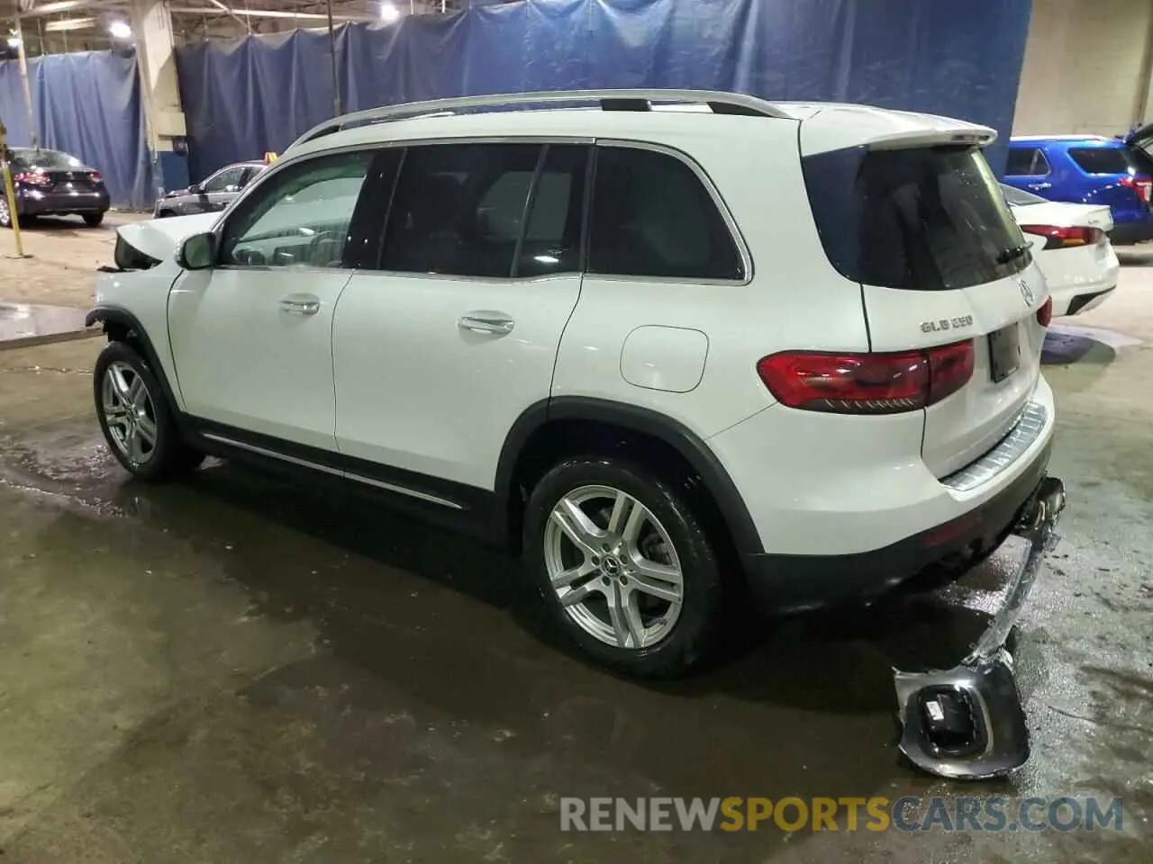 2 Photograph of a damaged car W1N4M4HB1MW150603 MERCEDES-BENZ GLB-CLASS 2021