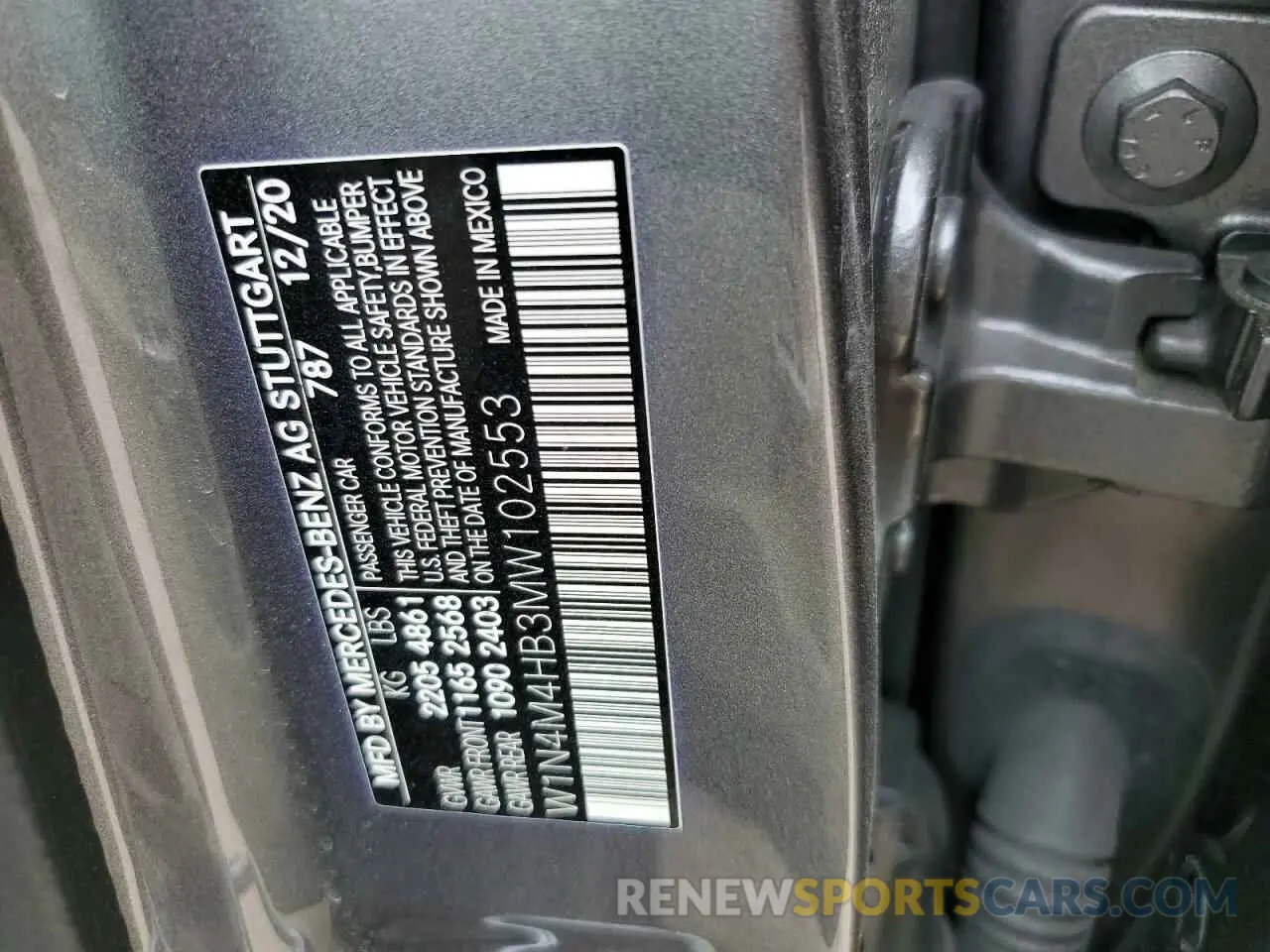 14 Photograph of a damaged car W1N4M4HB3MW102553 MERCEDES-BENZ GLB-CLASS 2021