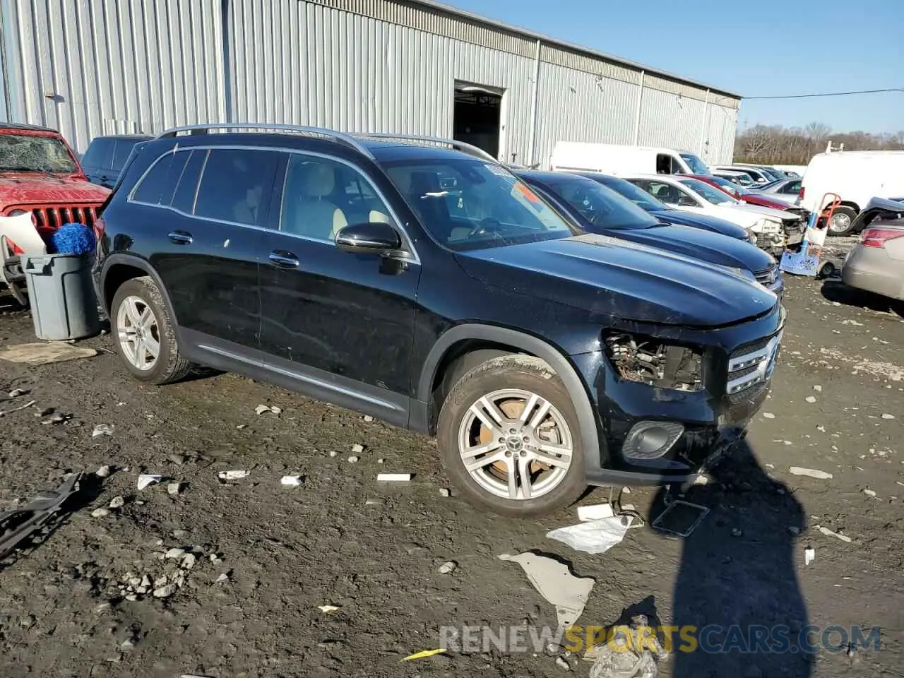 4 Фотография поврежденного автомобиля W1N4M4HB5MW102599 MERCEDES-BENZ GLB-CLASS 2021