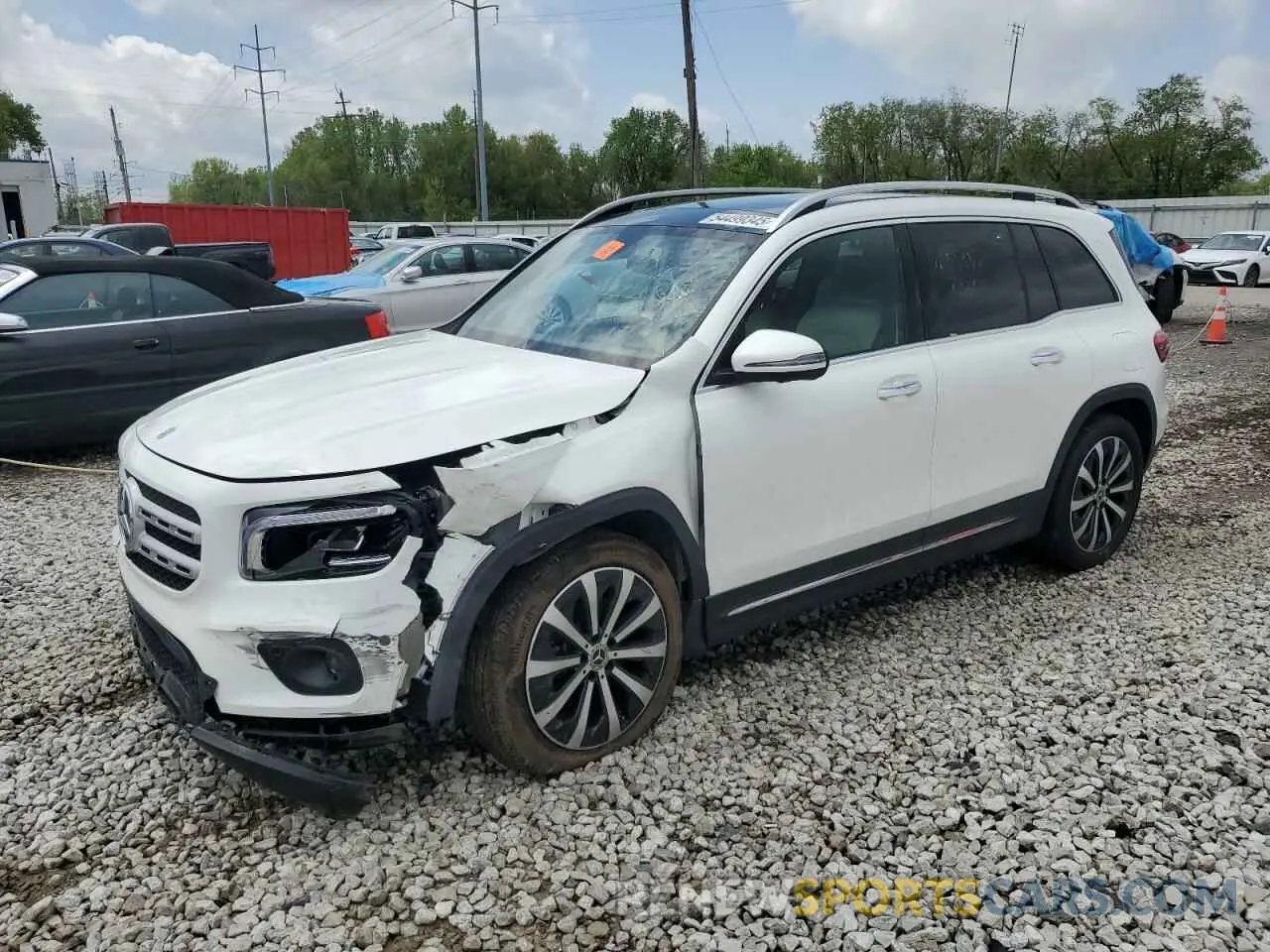 1 Photograph of a damaged car W1N4M4HB9MW154026 MERCEDES-BENZ GLB-CLASS 2021