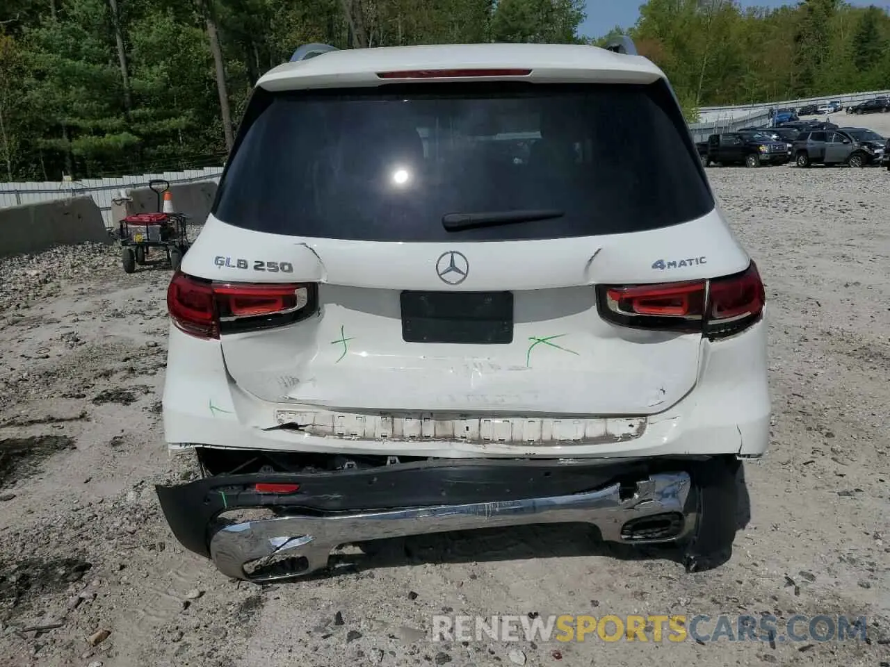 6 Photograph of a damaged car W1N4M4HB6NW190371 MERCEDES-BENZ GLB-CLASS 2022