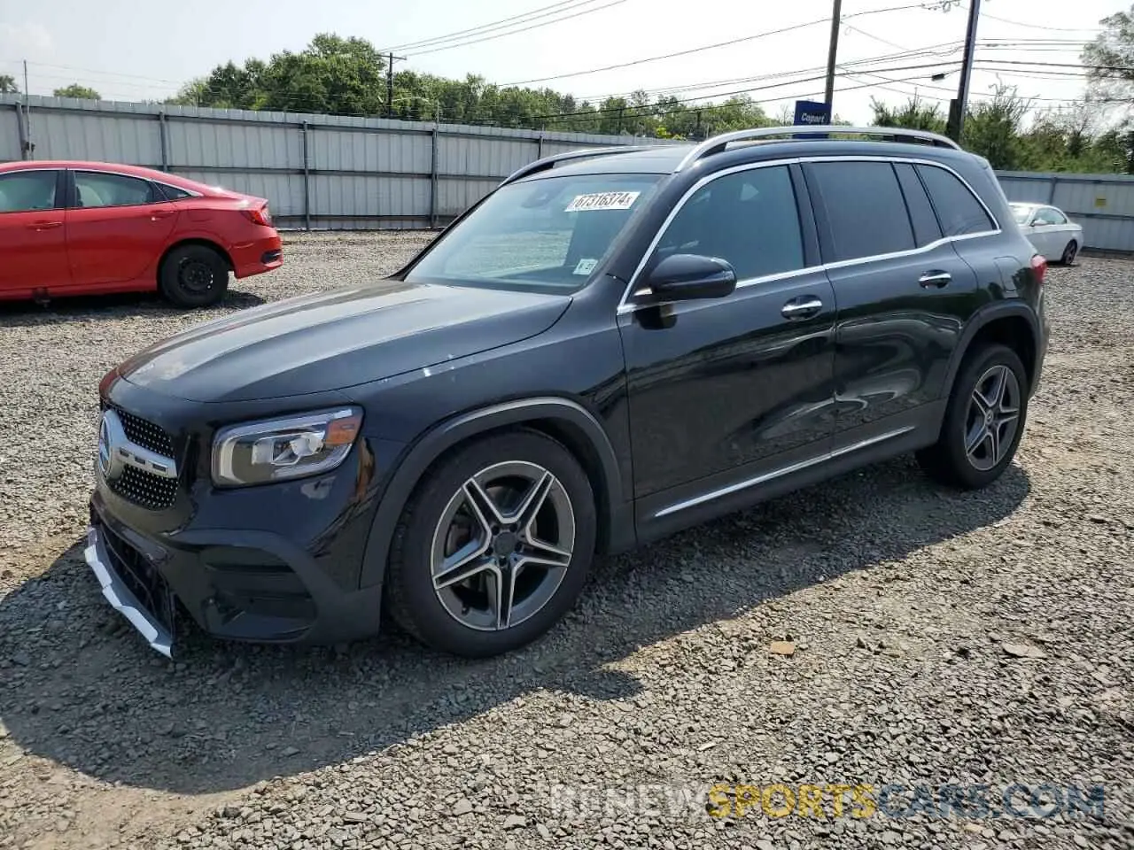 1 Photograph of a damaged car W1N4M4HB6NW242422 MERCEDES-BENZ GLB-CLASS 2022