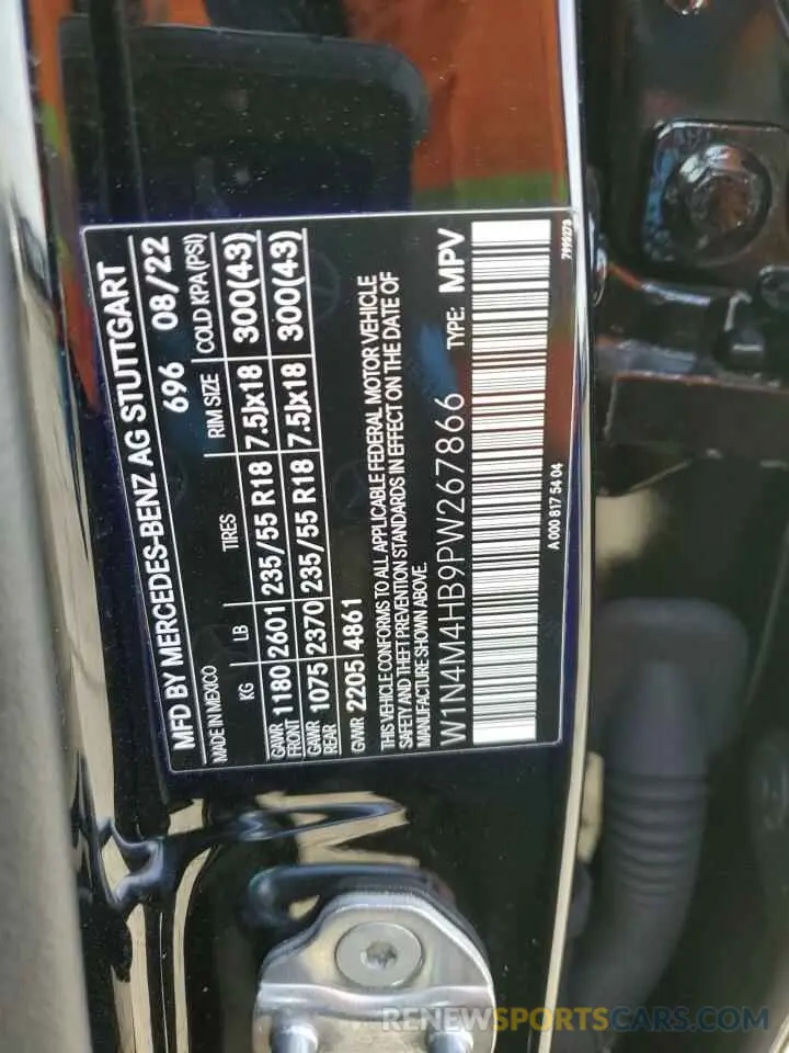 13 Photograph of a damaged car W1N4M4HB9PW267866 MERCEDES-BENZ GLB-CLASS 2023
