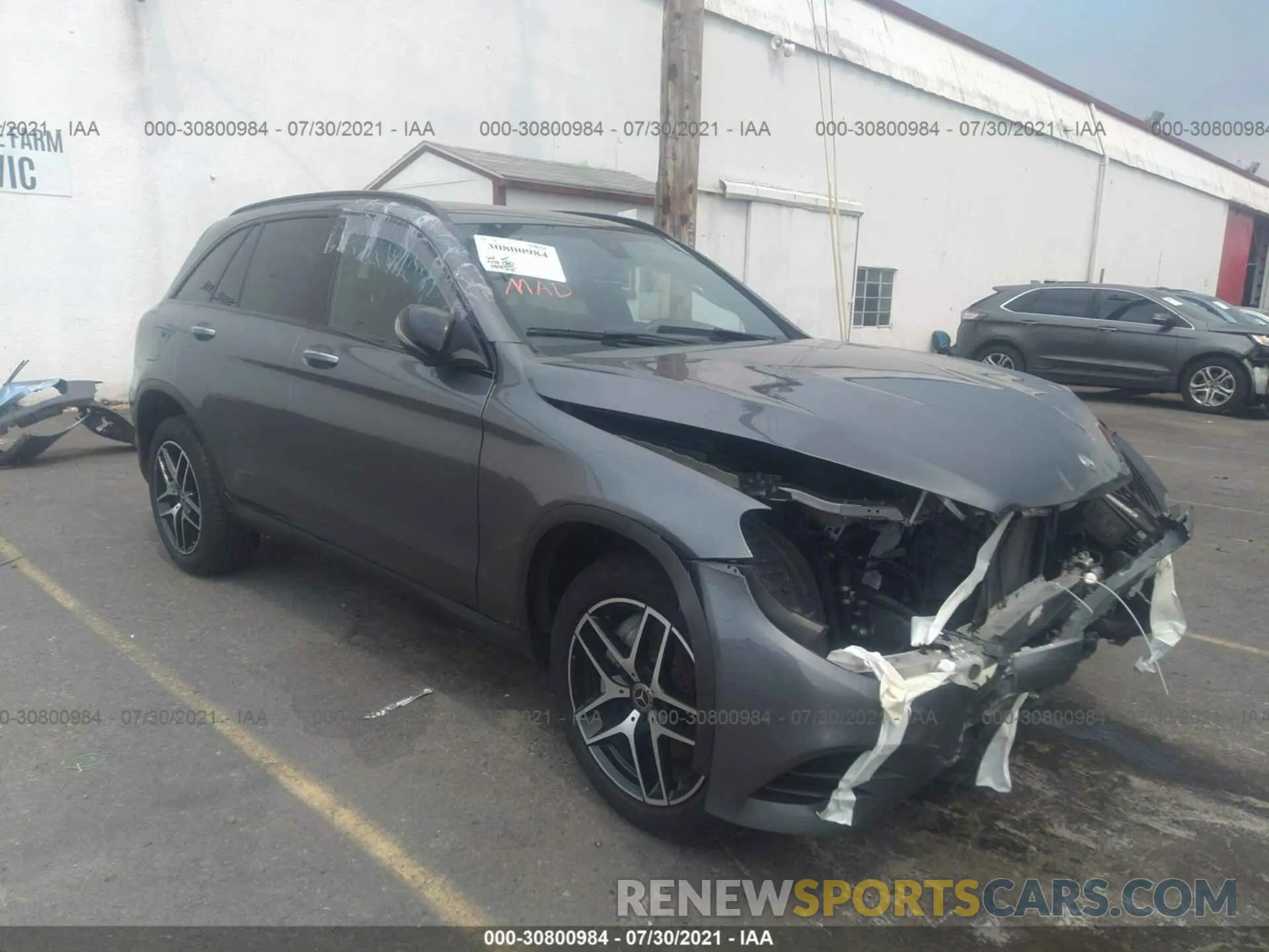 1 Photograph of a damaged car WDC0G4KB7KV187951 MERCEDES-BENZ GLC 2019