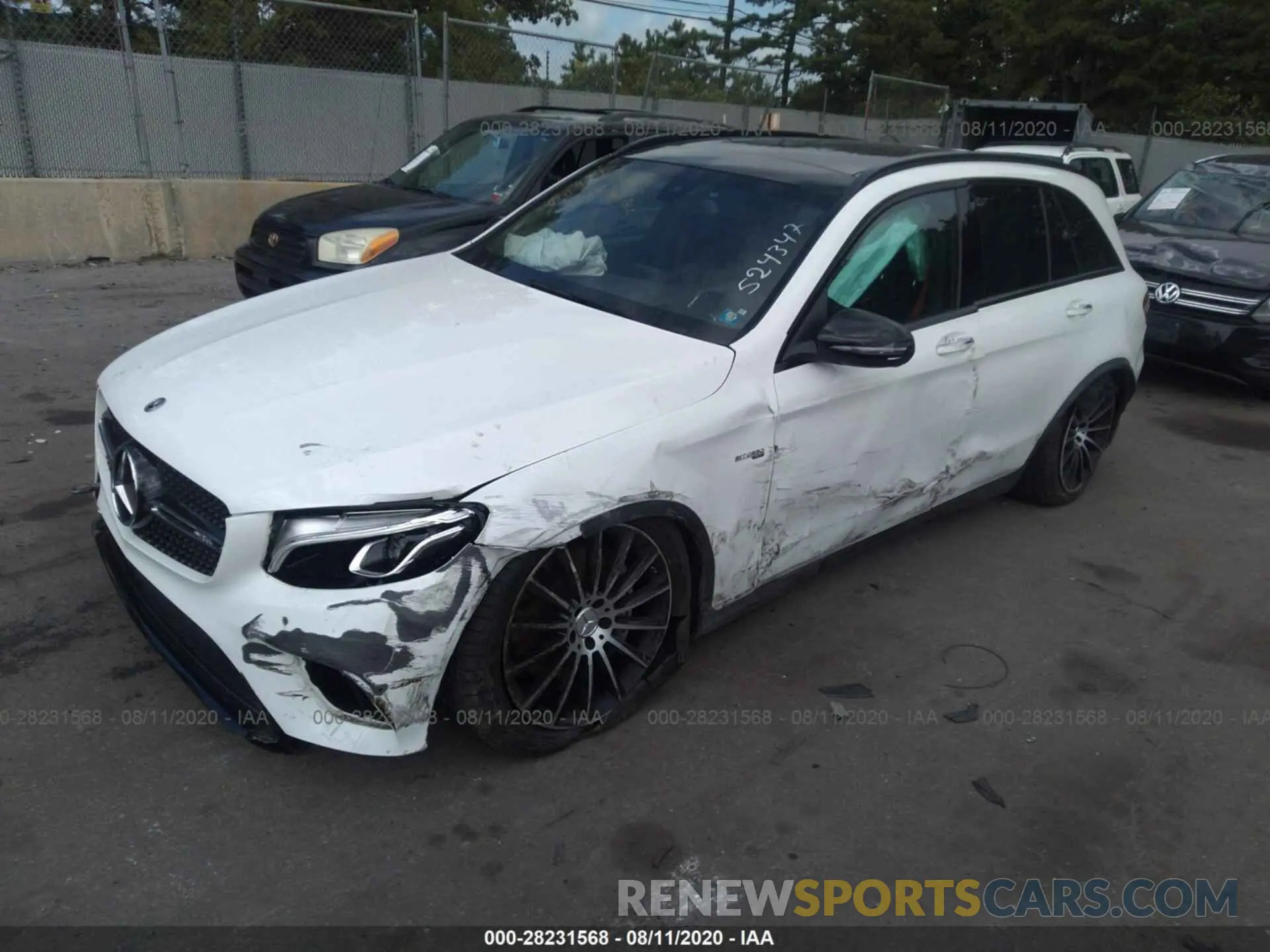 2 Photograph of a damaged car WDC0G6EB0KF524347 MERCEDES-BENZ GLC 2019