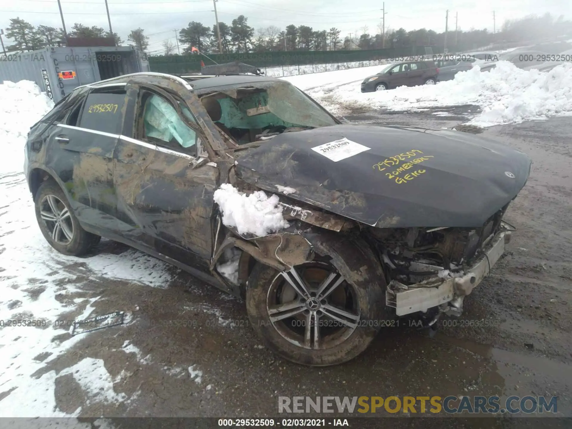 1 Photograph of a damaged car W1N0G8EB8LF761809 MERCEDES-BENZ GLC 2020