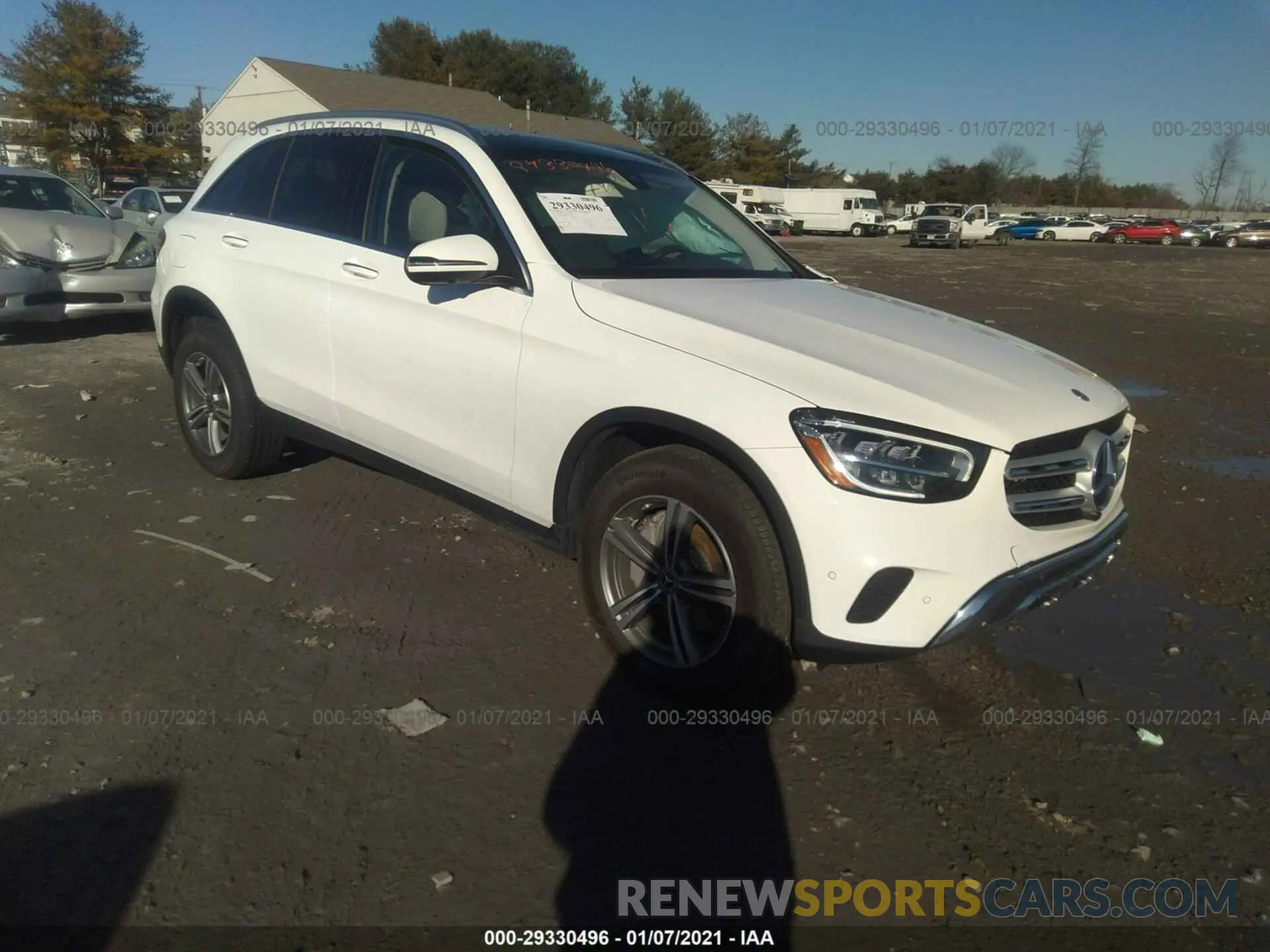 1 Photograph of a damaged car W1N0G8EBXLF858316 MERCEDES-BENZ GLC 2020