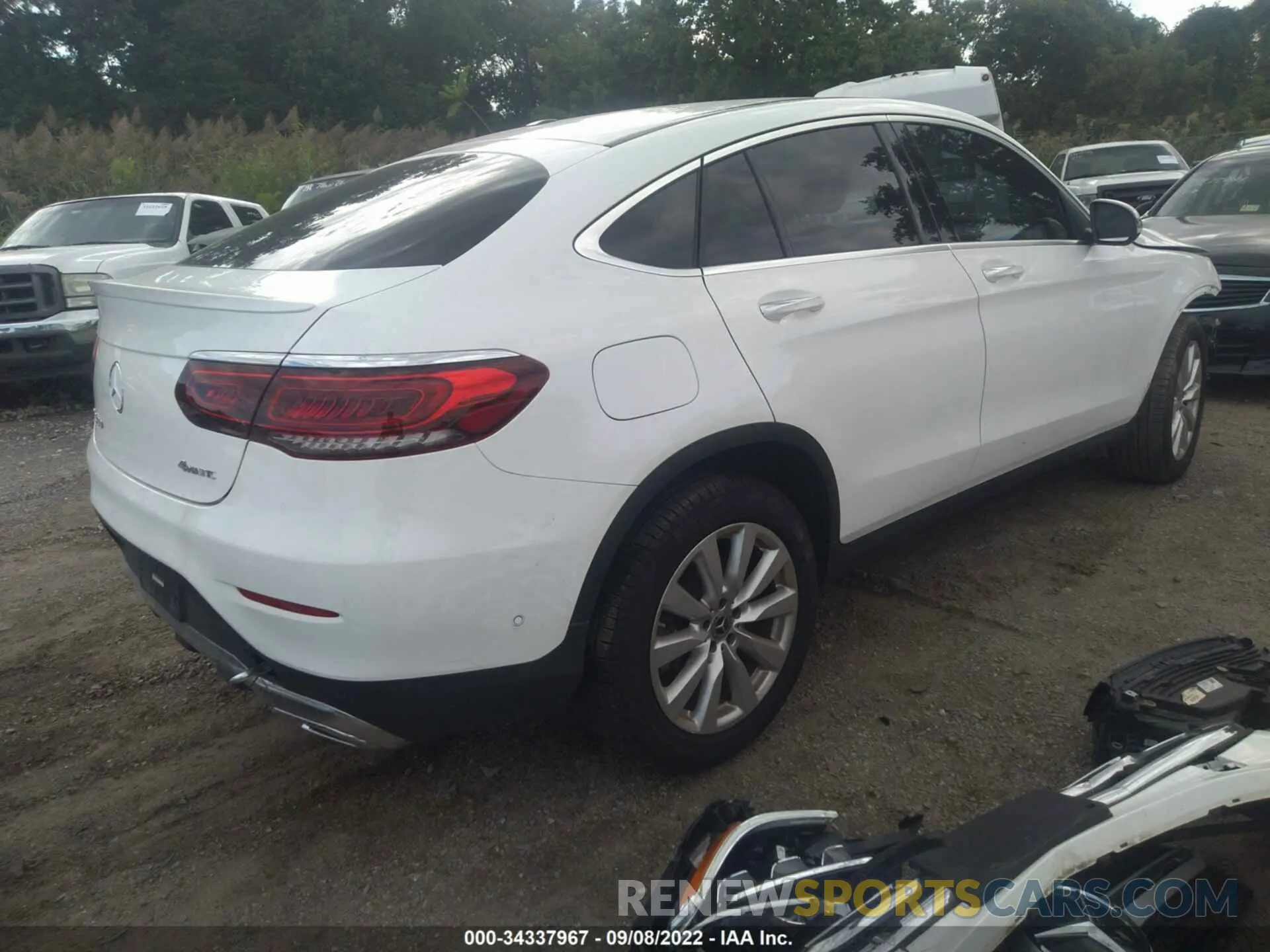 4 Фотография поврежденного автомобиля W1N0J8EB0MF914492 MERCEDES-BENZ GLC 2021