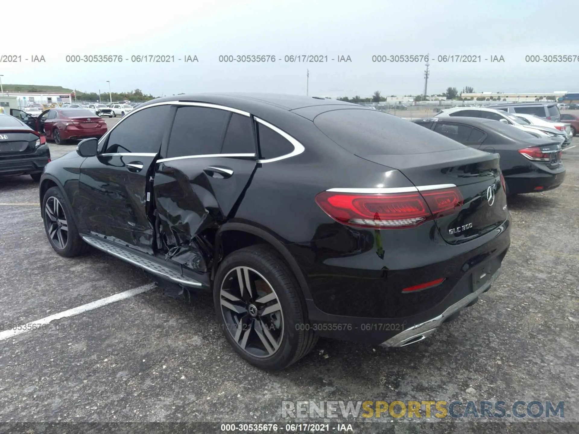 3 Фотография поврежденного автомобиля W1N0J8EB2MF905504 MERCEDES-BENZ GLC 2021