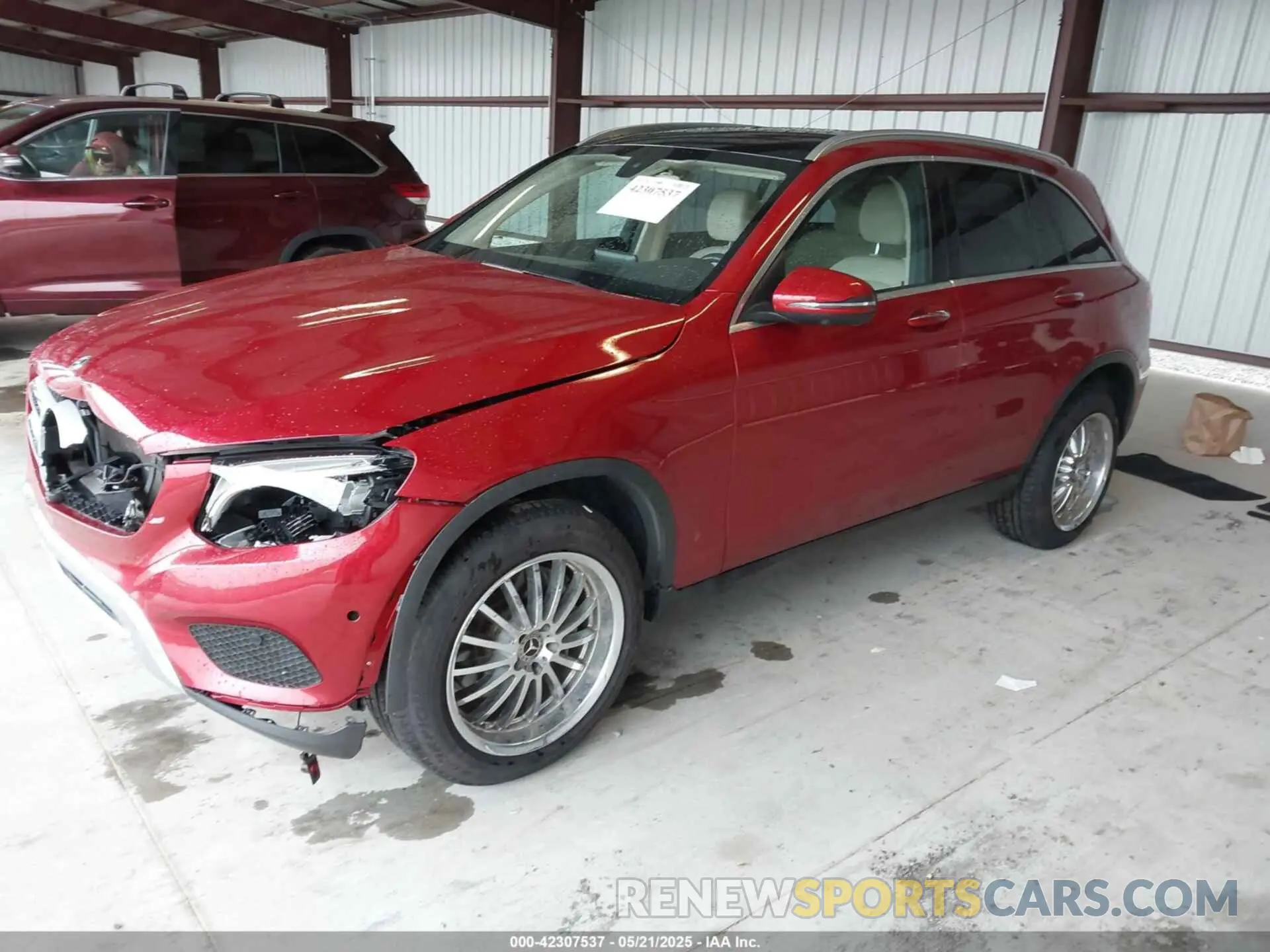2 Фотография поврежденного автомобиля WDC0G4JB1KV139959 MERCEDES-BENZ GLC 300 2019