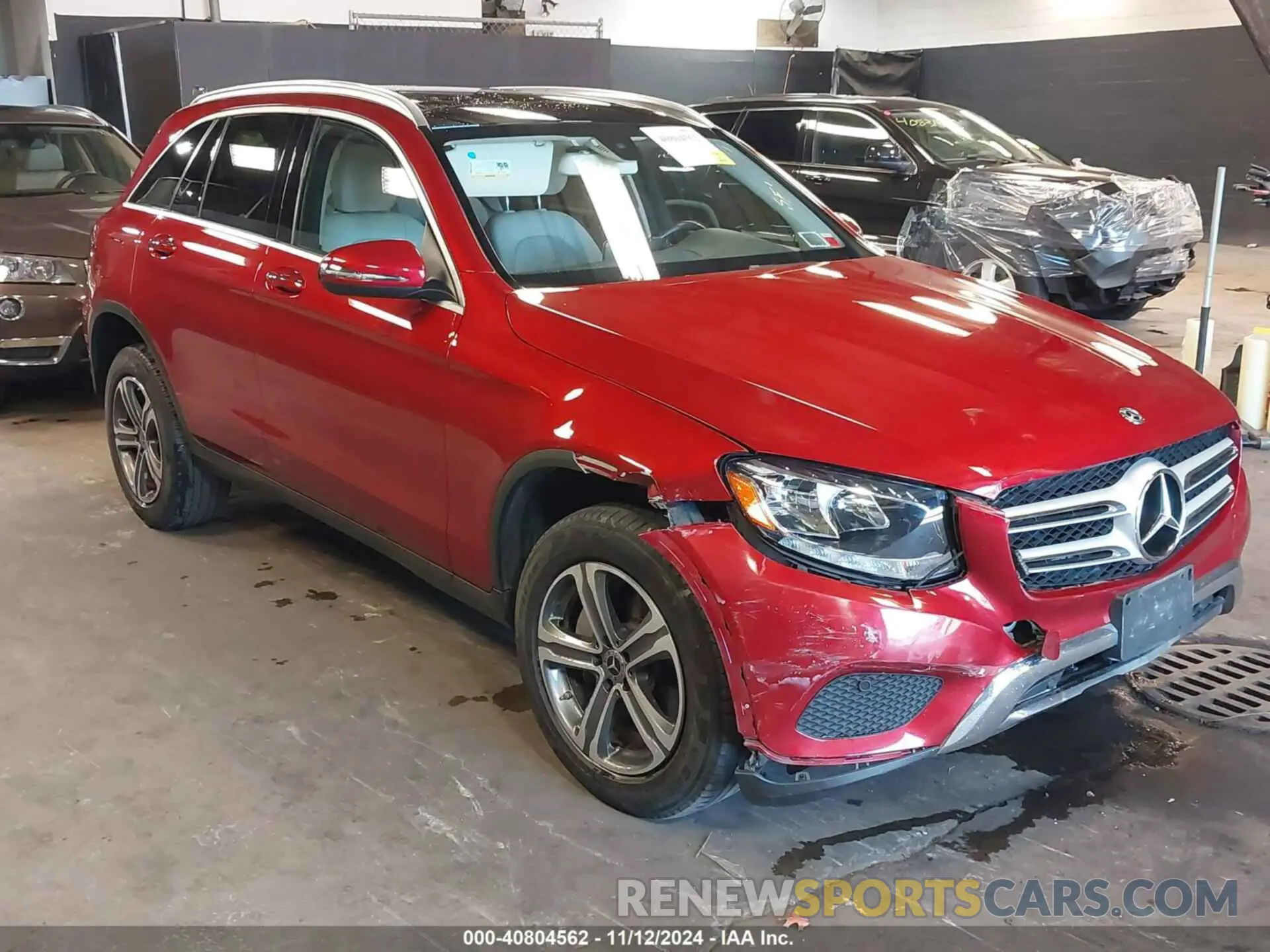 1 Photograph of a damaged car WDC0G4KB0KV142866 MERCEDES-BENZ GLC 300 2019