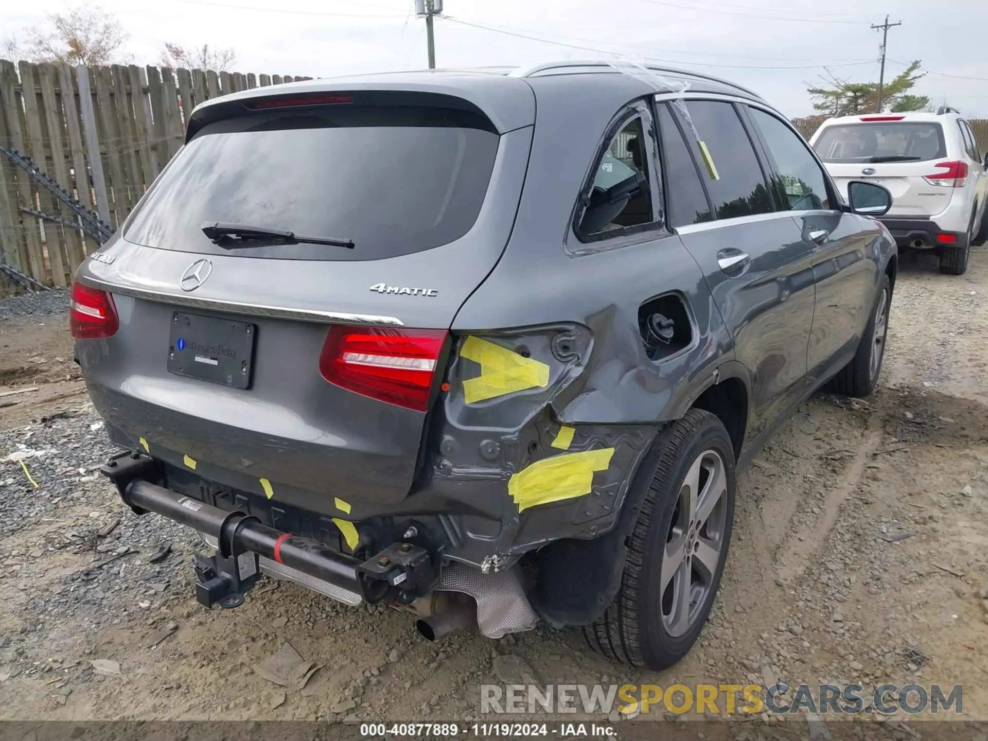 4 Фотография поврежденного автомобиля WDC0G4KB5KV156889 MERCEDES-BENZ GLC 300 2019