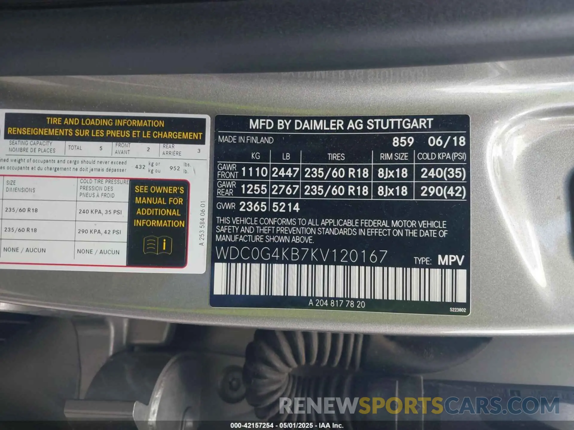 9 Photograph of a damaged car WDC0G4KB7KV120167 MERCEDES-BENZ GLC 300 2019