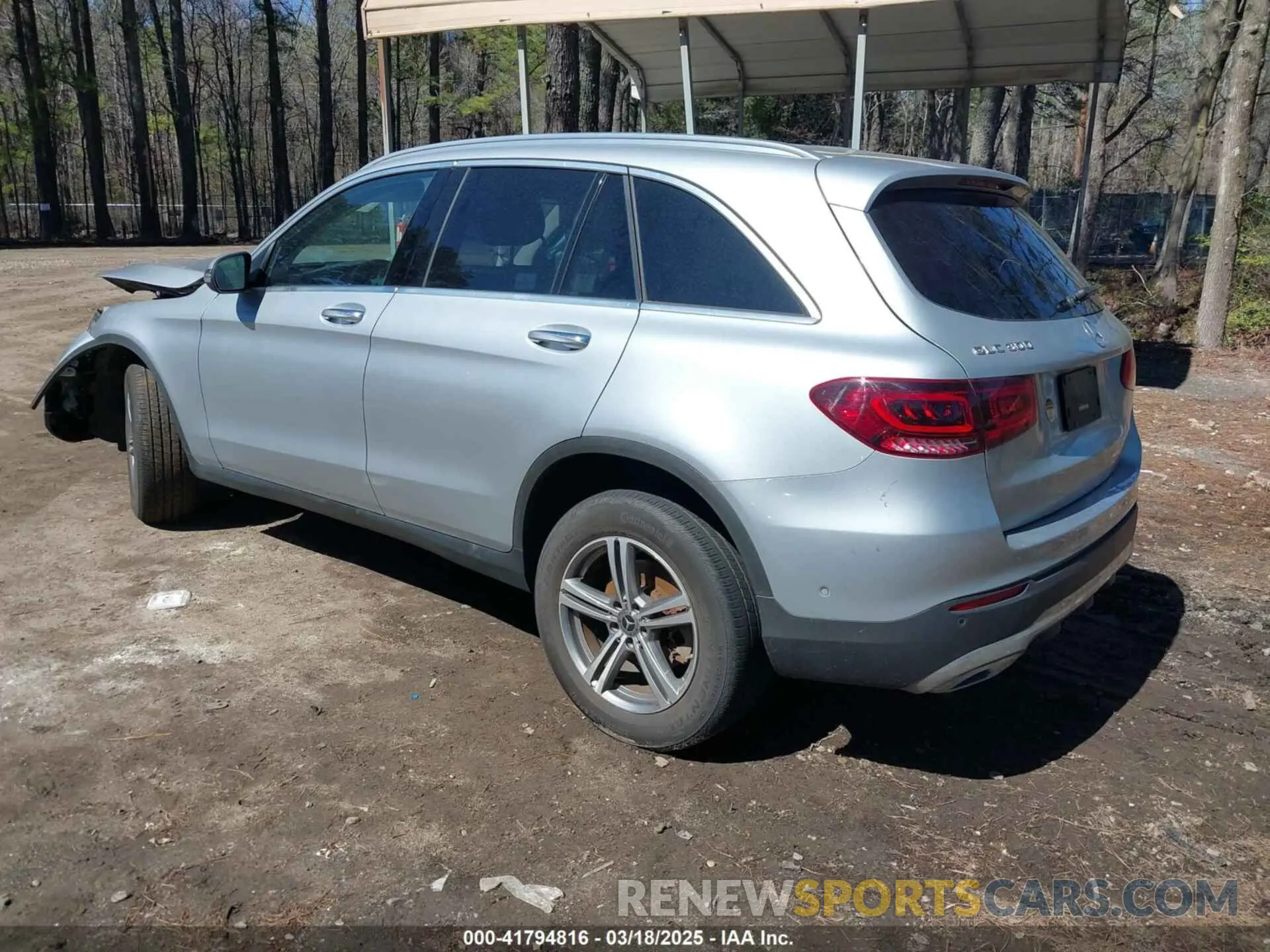 3 Фотография поврежденного автомобиля W1N0G8DB0MF912936 MERCEDES-BENZ GLC 300 2021
