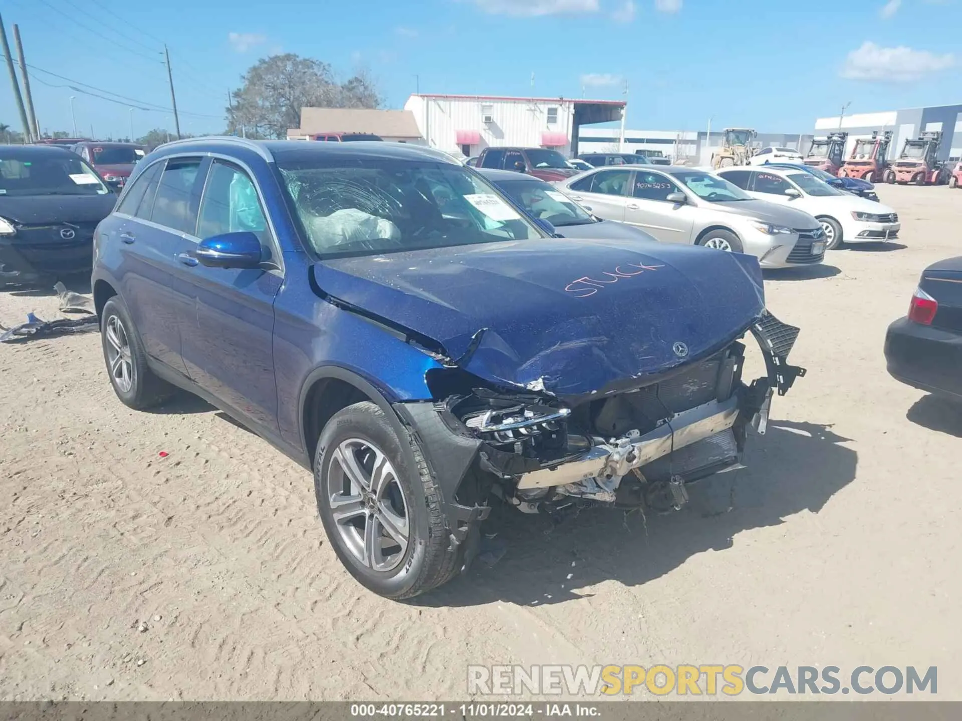 1 Photograph of a damaged car W1N0G8DB3MF927737 MERCEDES-BENZ GLC 300 2021
