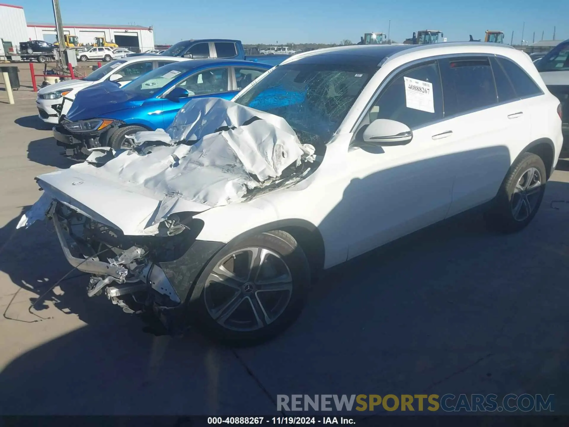 2 Photograph of a damaged car W1N0G8DB3MV289205 MERCEDES-BENZ GLC 300 2021