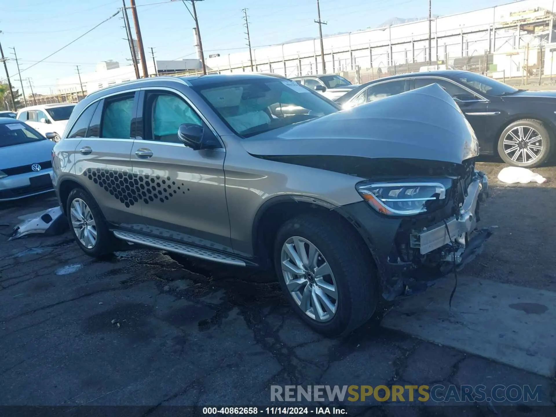 1 Фотография поврежденного автомобиля W1N0G8DB8MF892368 MERCEDES-BENZ GLC 300 2021