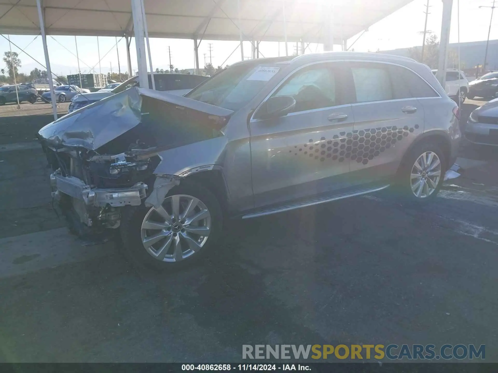 2 Фотография поврежденного автомобиля W1N0G8DB8MF892368 MERCEDES-BENZ GLC 300 2021