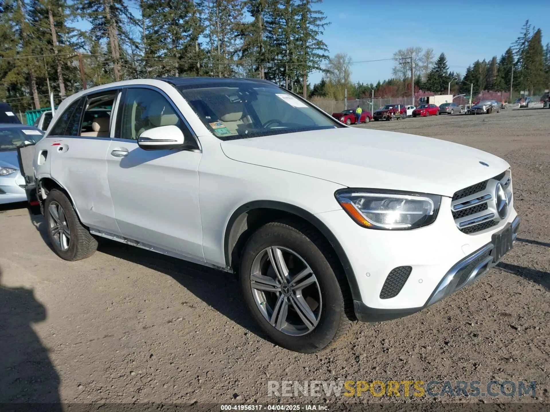 1 Photograph of a damaged car W1N0G8EB2MV272040 MERCEDES-BENZ GLC 300 2021