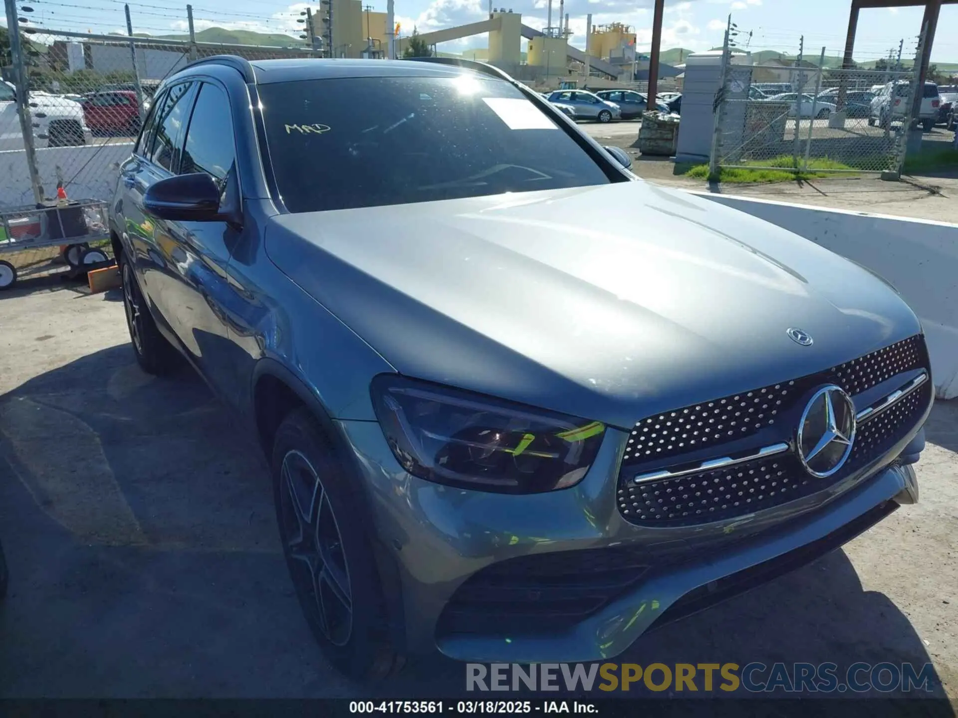 1 Фотография поврежденного автомобиля W1N0G8EB2MV283975 MERCEDES-BENZ GLC 300 2021