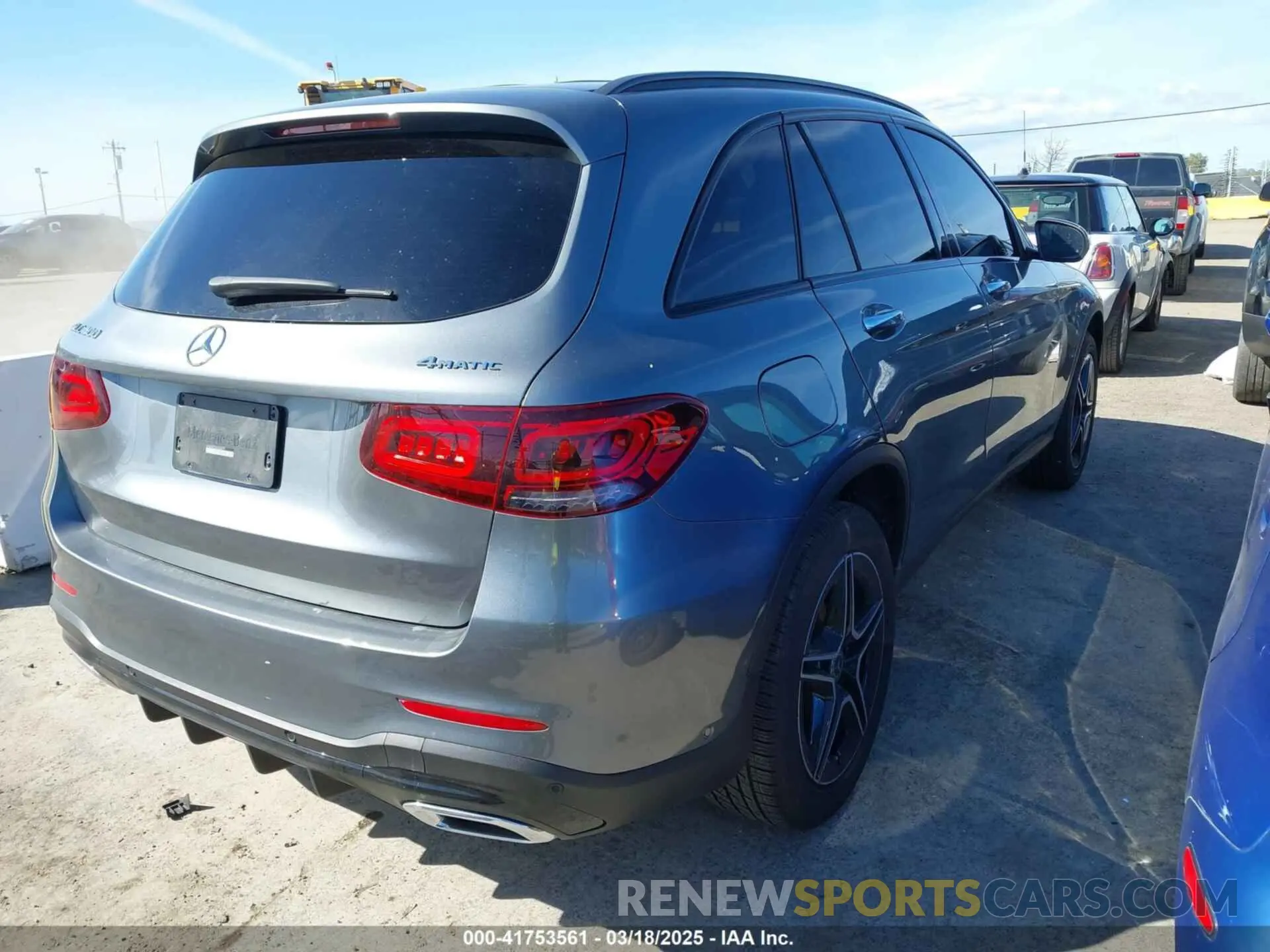 4 Фотография поврежденного автомобиля W1N0G8EB2MV283975 MERCEDES-BENZ GLC 300 2021